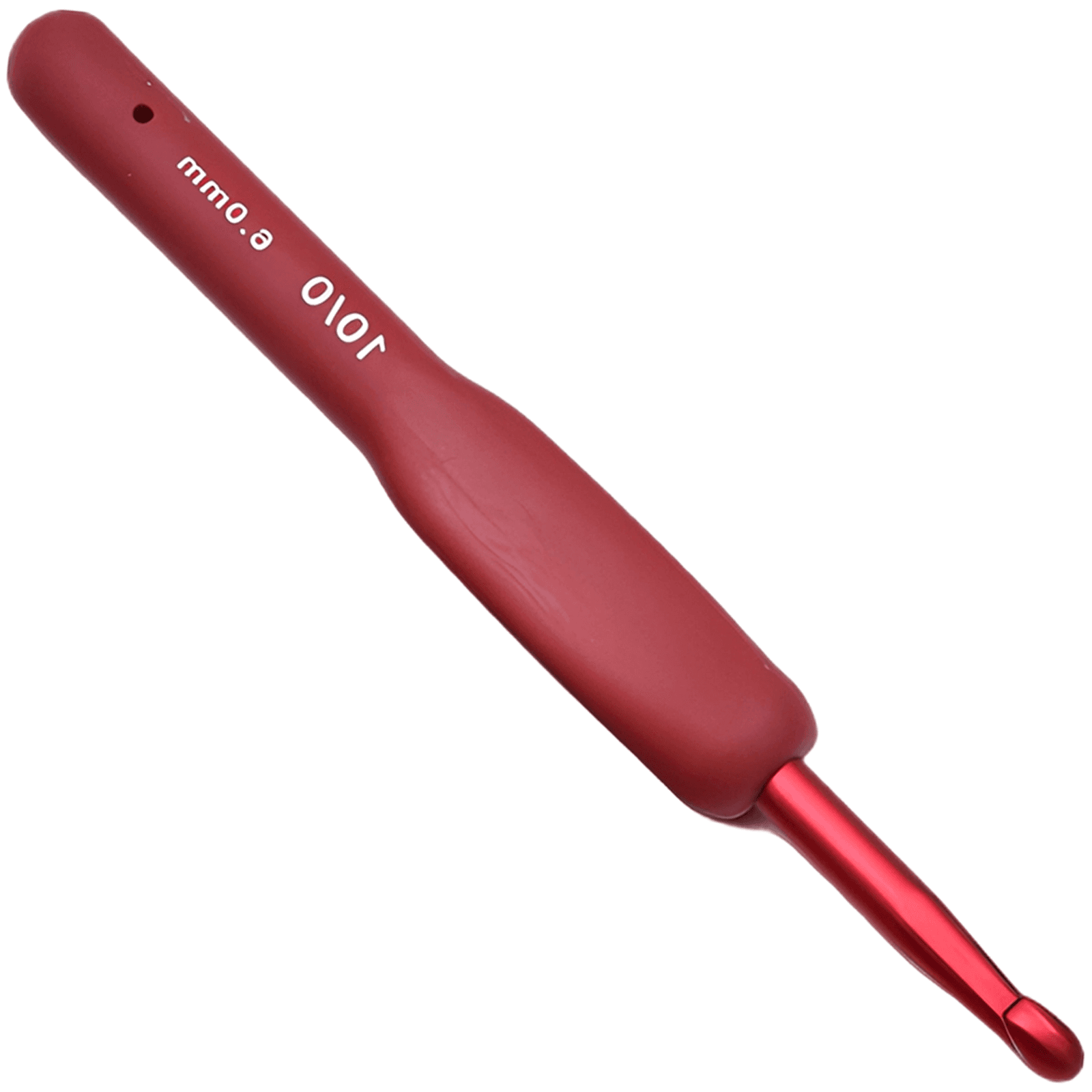 Ergonomic Red Crochet Hook