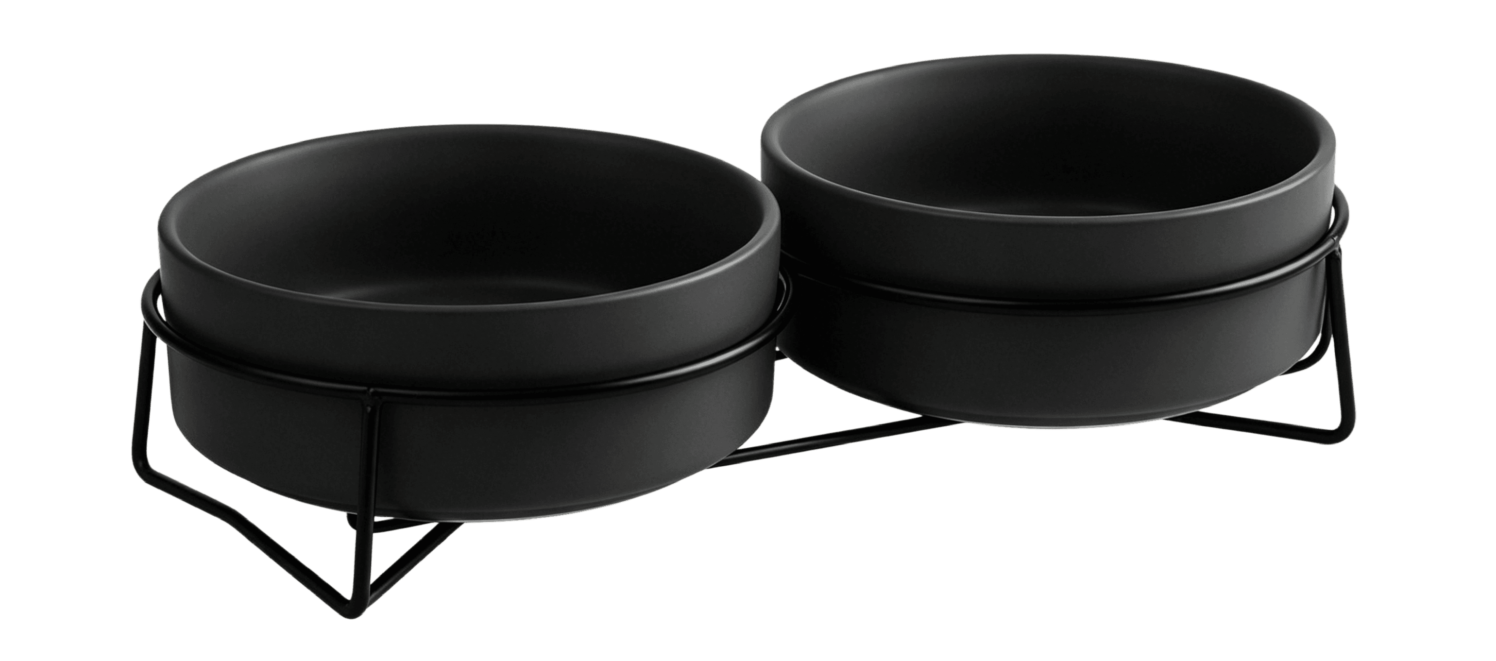 Elevated Ceramic Pet Bowls with Stand