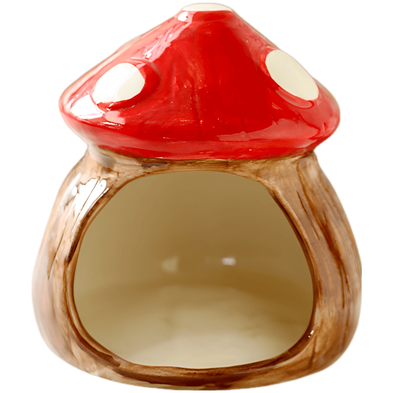 Ceramic Mushroom Hamster Hideout