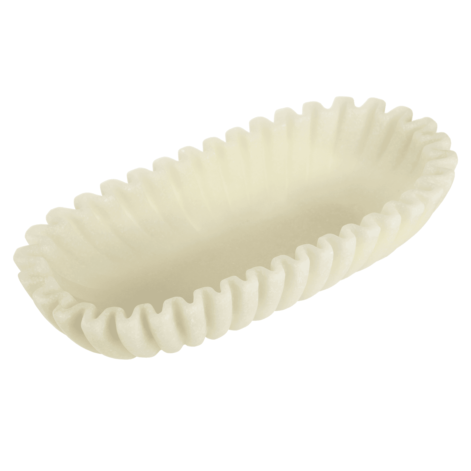 Modern Scalloped Decorative Bowl