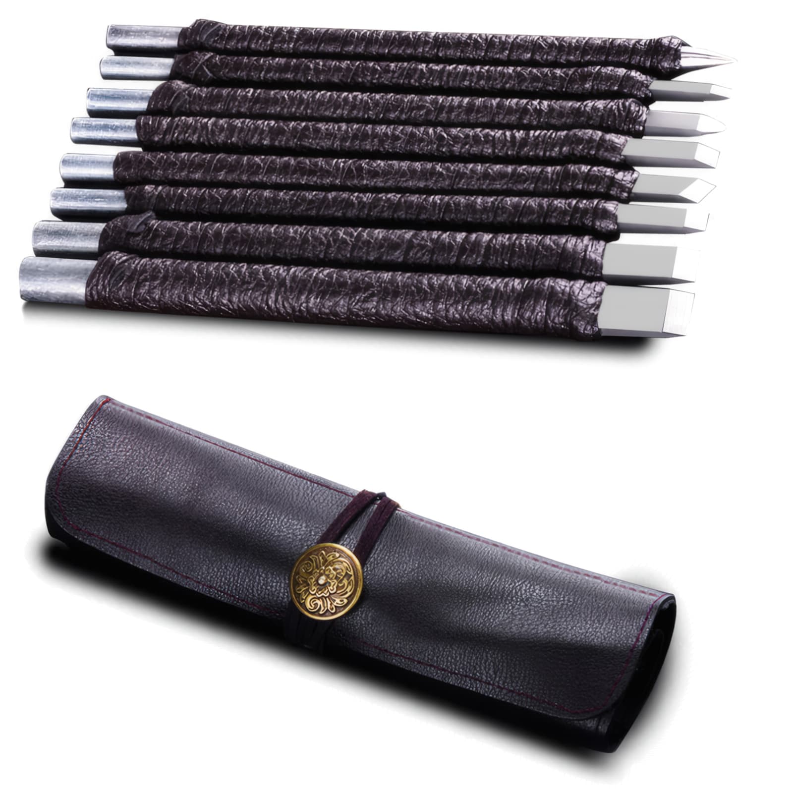 8-Piece Tungsten Steel Carving Tools Set