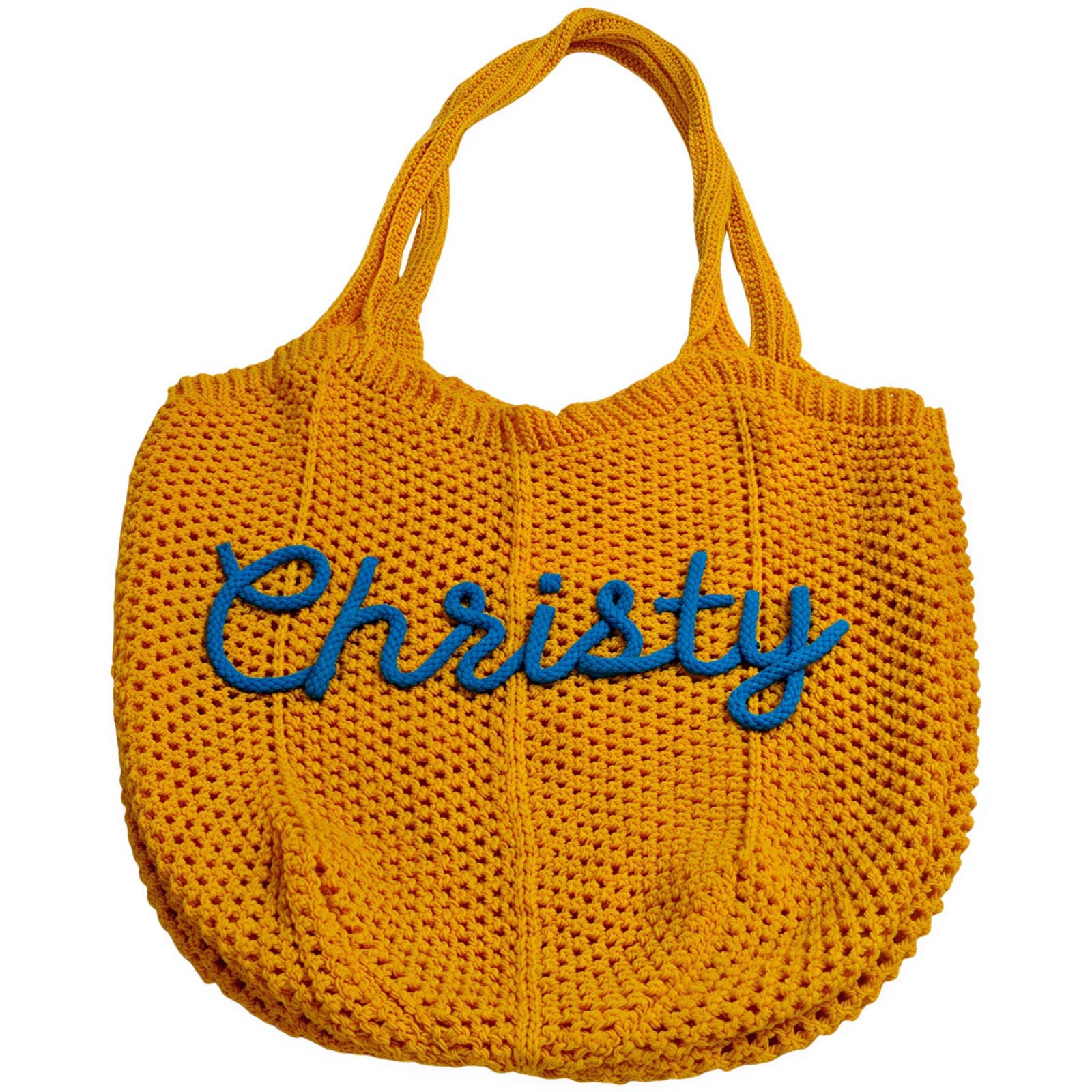 Personalized Crochet Beach Bag