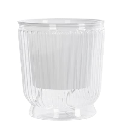Faux Glass Self-Watering Pots