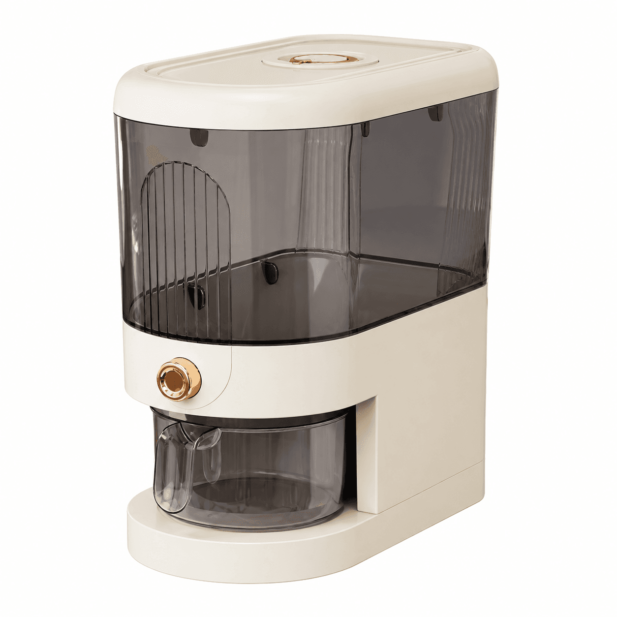 Minimalist Rice Dispenser with Measuring Cup