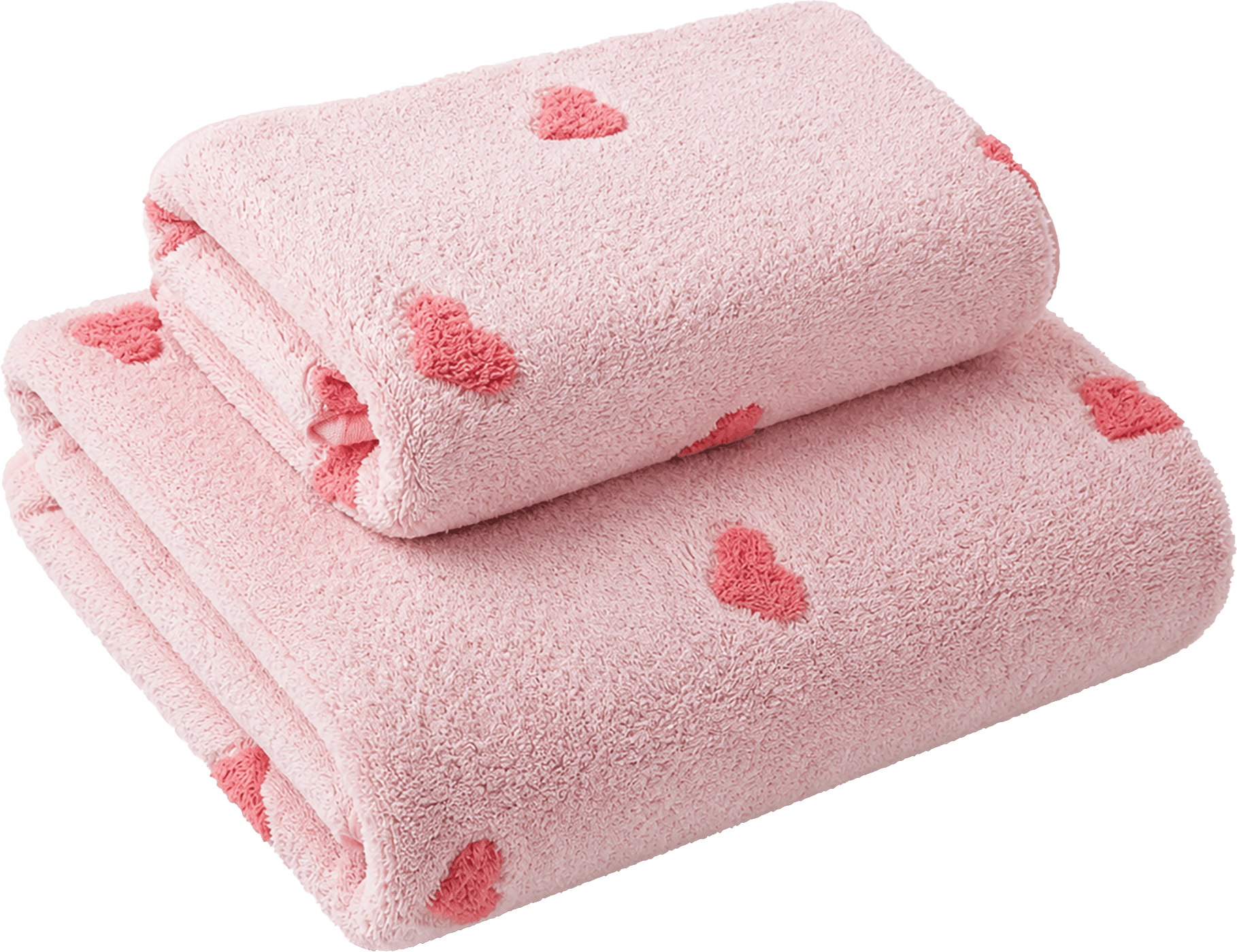 4-Piece Coral Fleece Towel Set