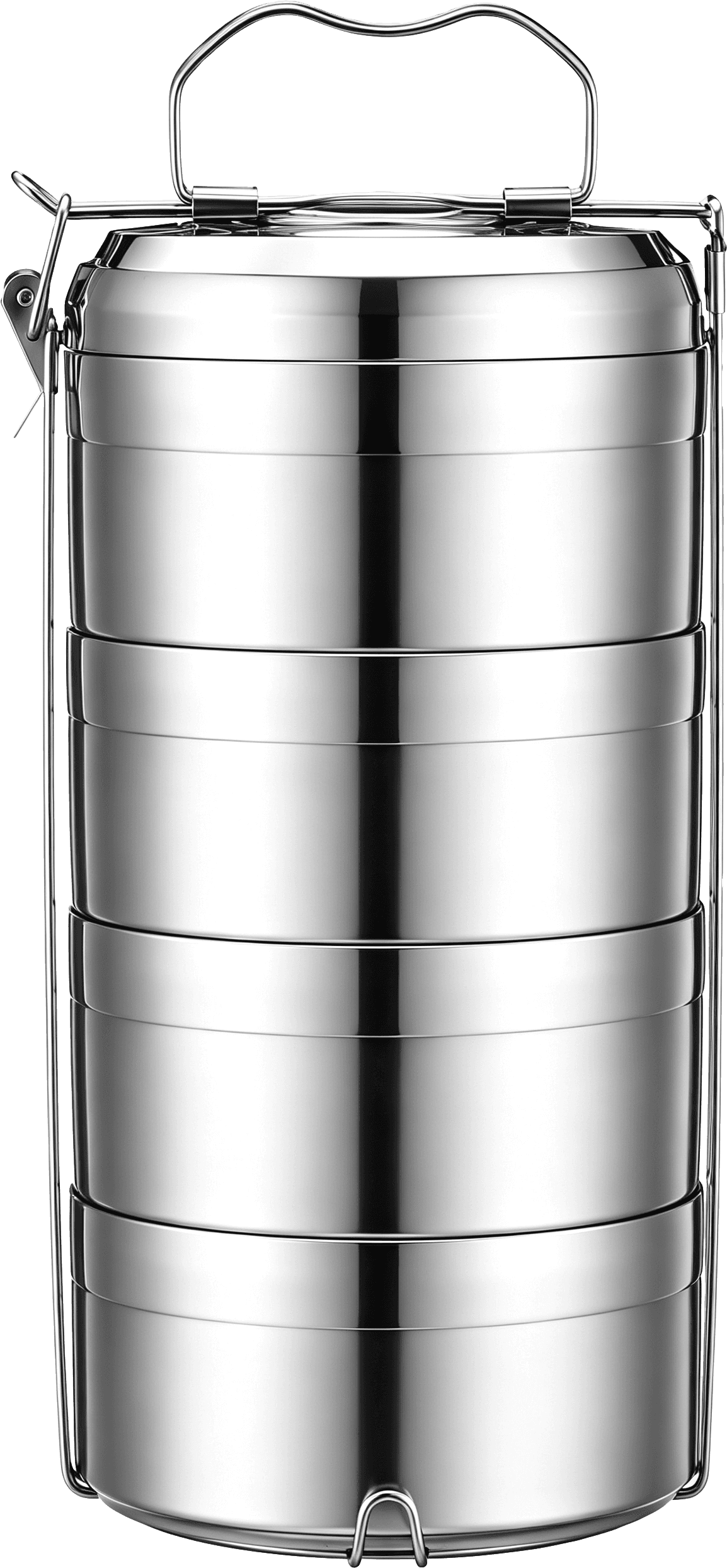 4-Tier Stainless Steel Bento Box