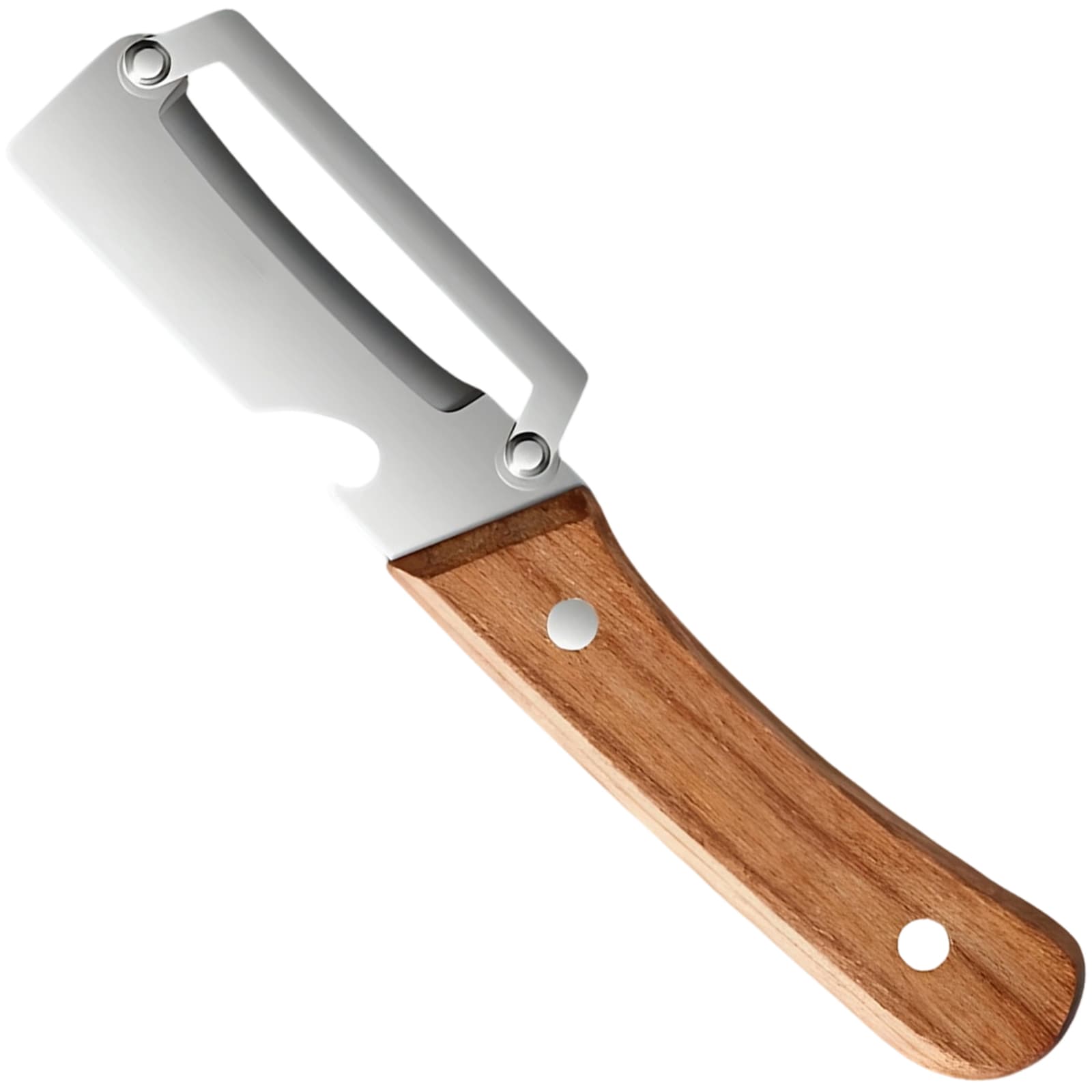 Multi-Functional 3-in-1 Vegetable Peeler with Wood Handle