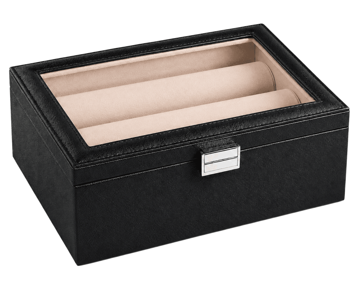 Luxury PU Leather Jewelry & Watch Box