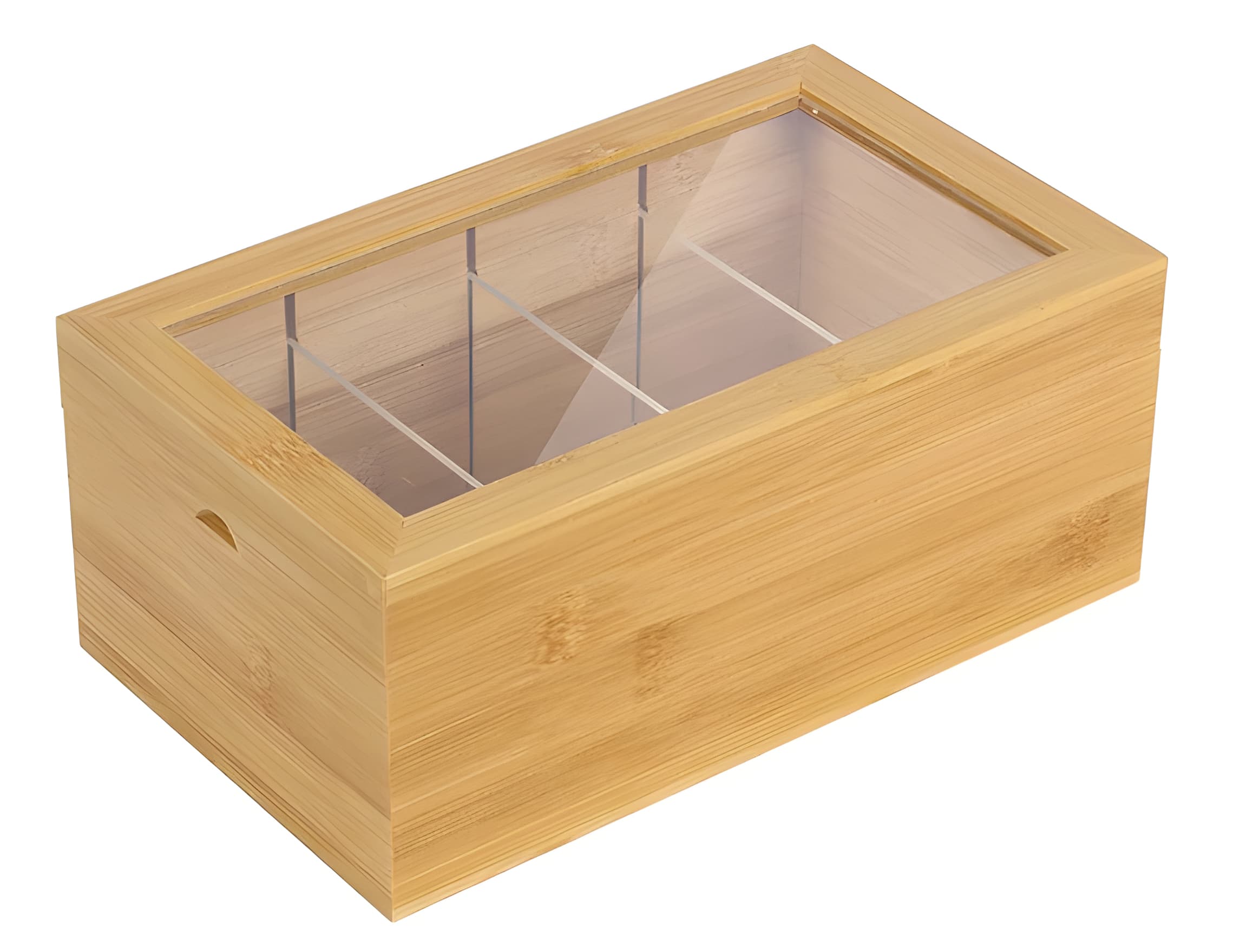Premium Bamboo Index Card & Business Card Storage Box