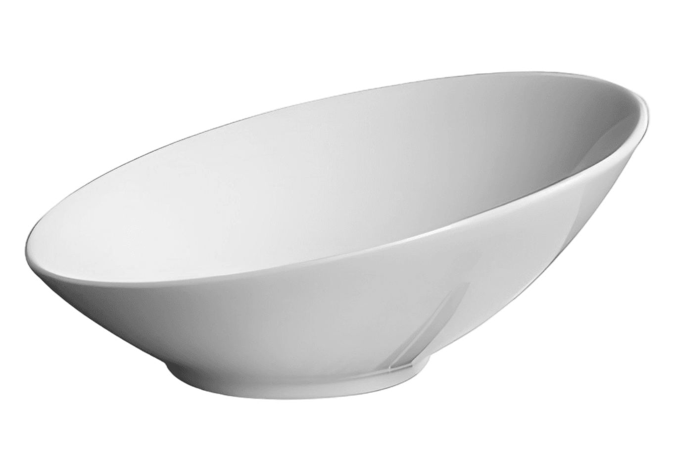 Ceramic Slant-Mouth Serving Bowls