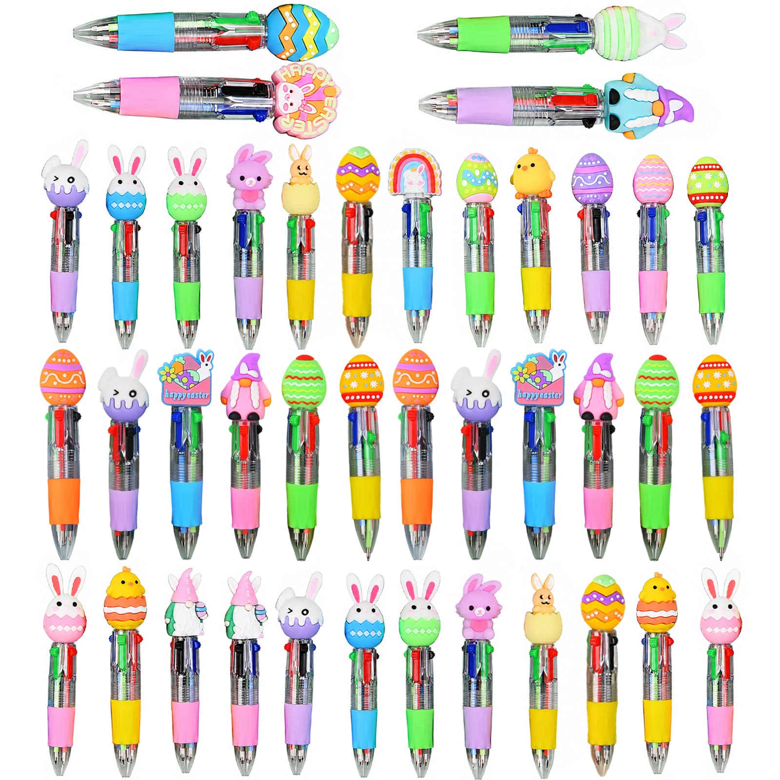 Kawaii Easter 4-Color Retractable Ballpoint Pens