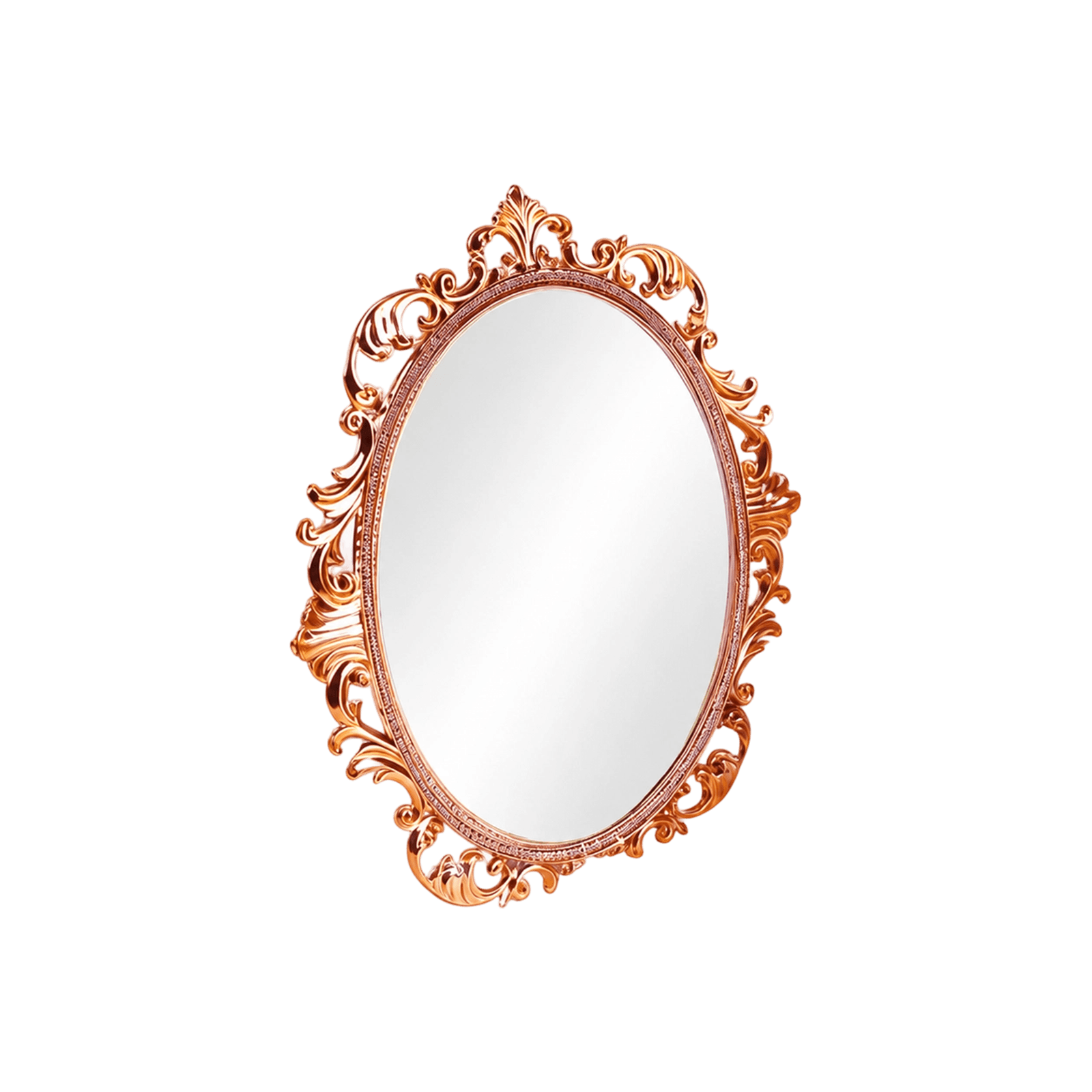 Vintage Electroplated Tabletop Mirror