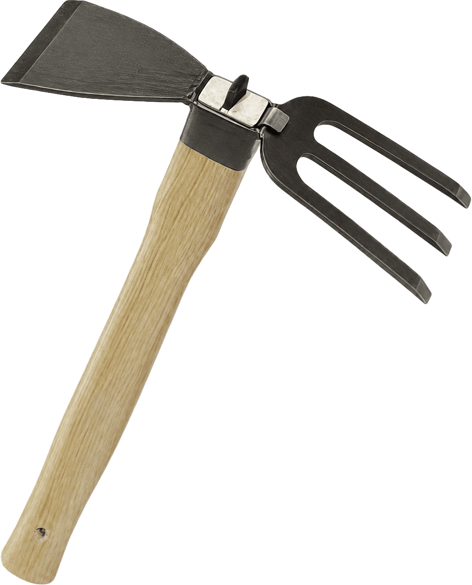 2-in-1 Garden Hoe & Rake