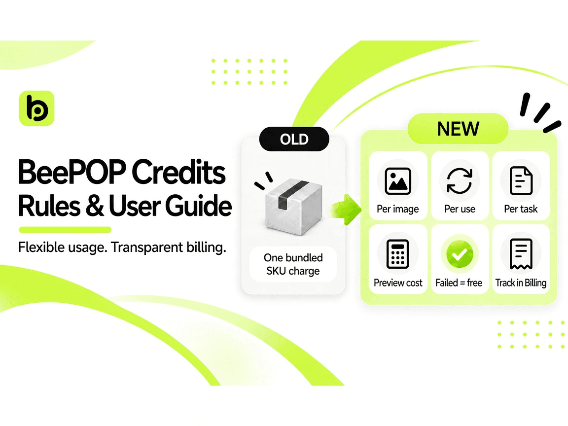 BeePOP Credits Rules