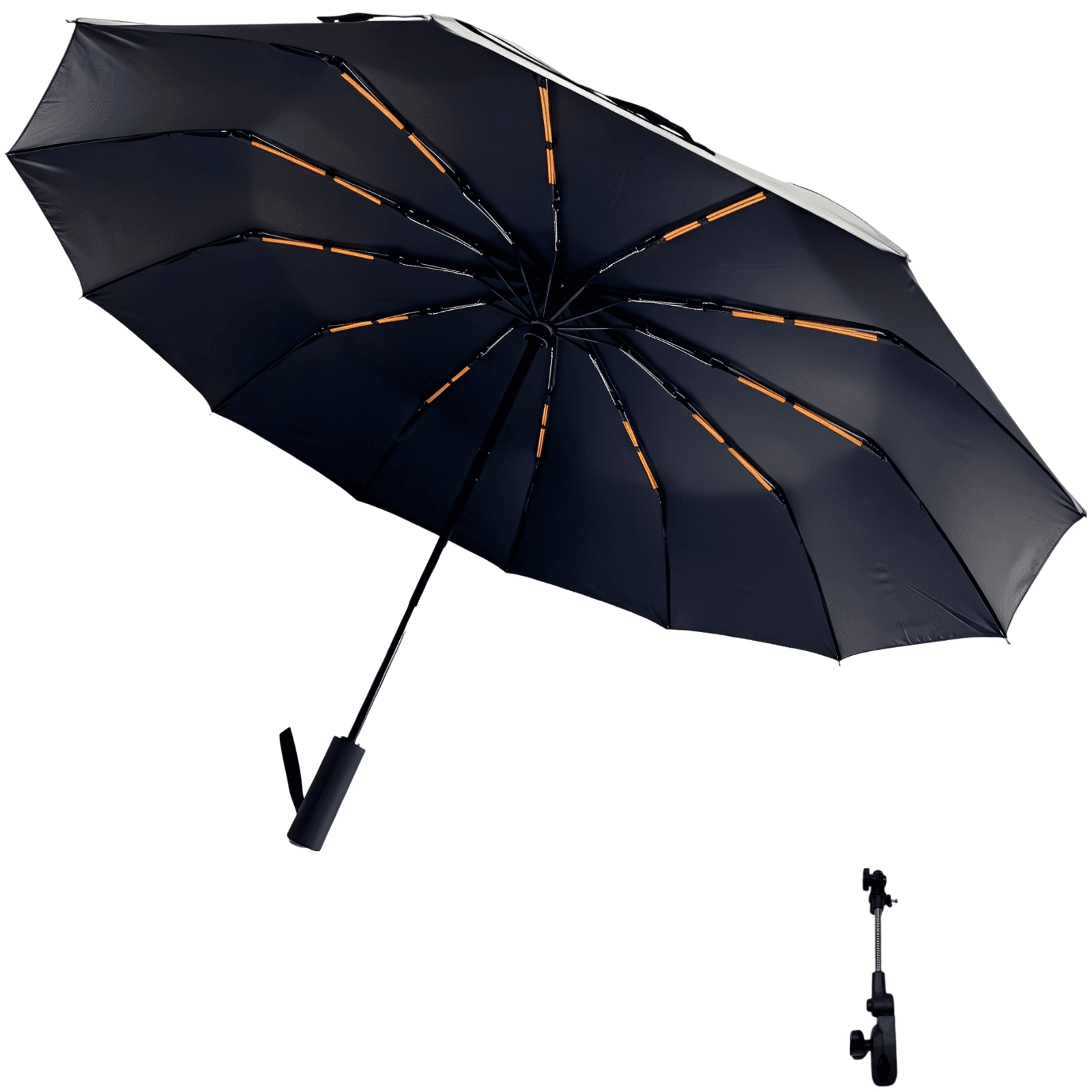 Sun Protection Beach Umbrella with Clamp
