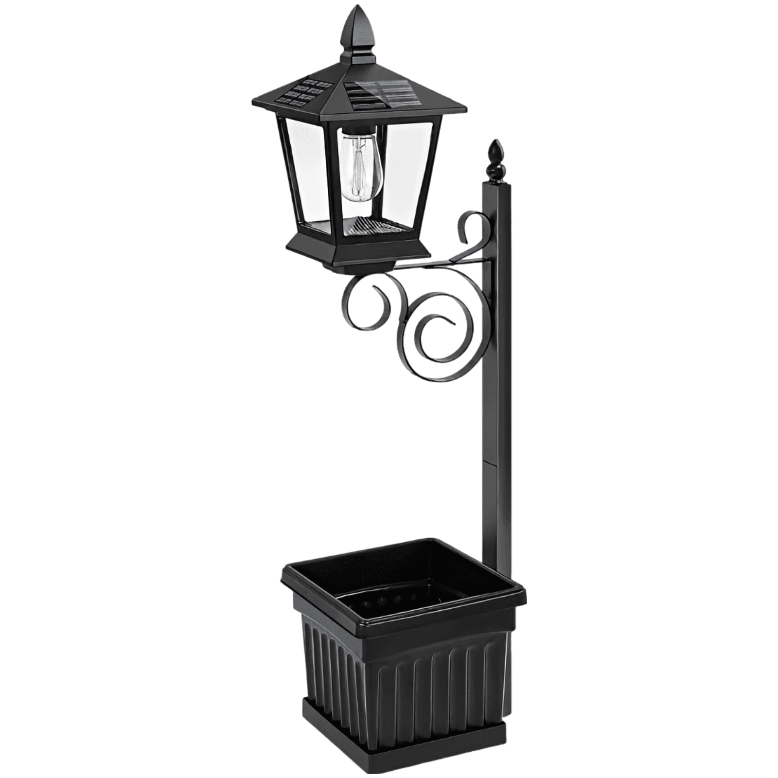 Solar Pathway Light with Planter