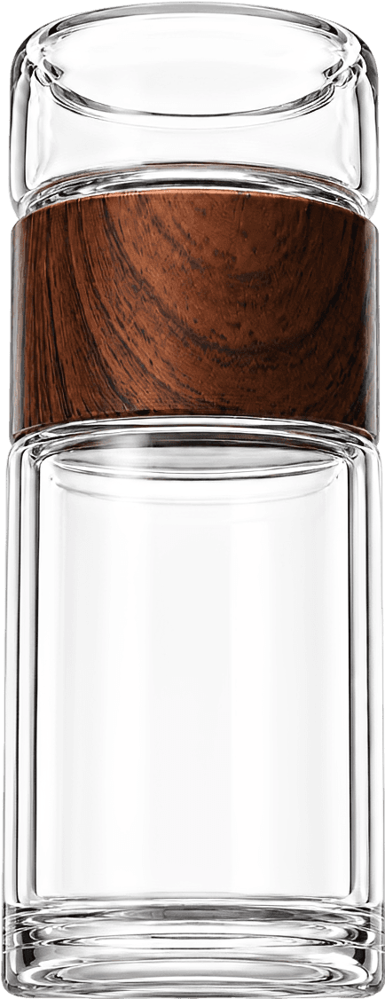 Double-Wall Glass Tea Infuser Tumbler