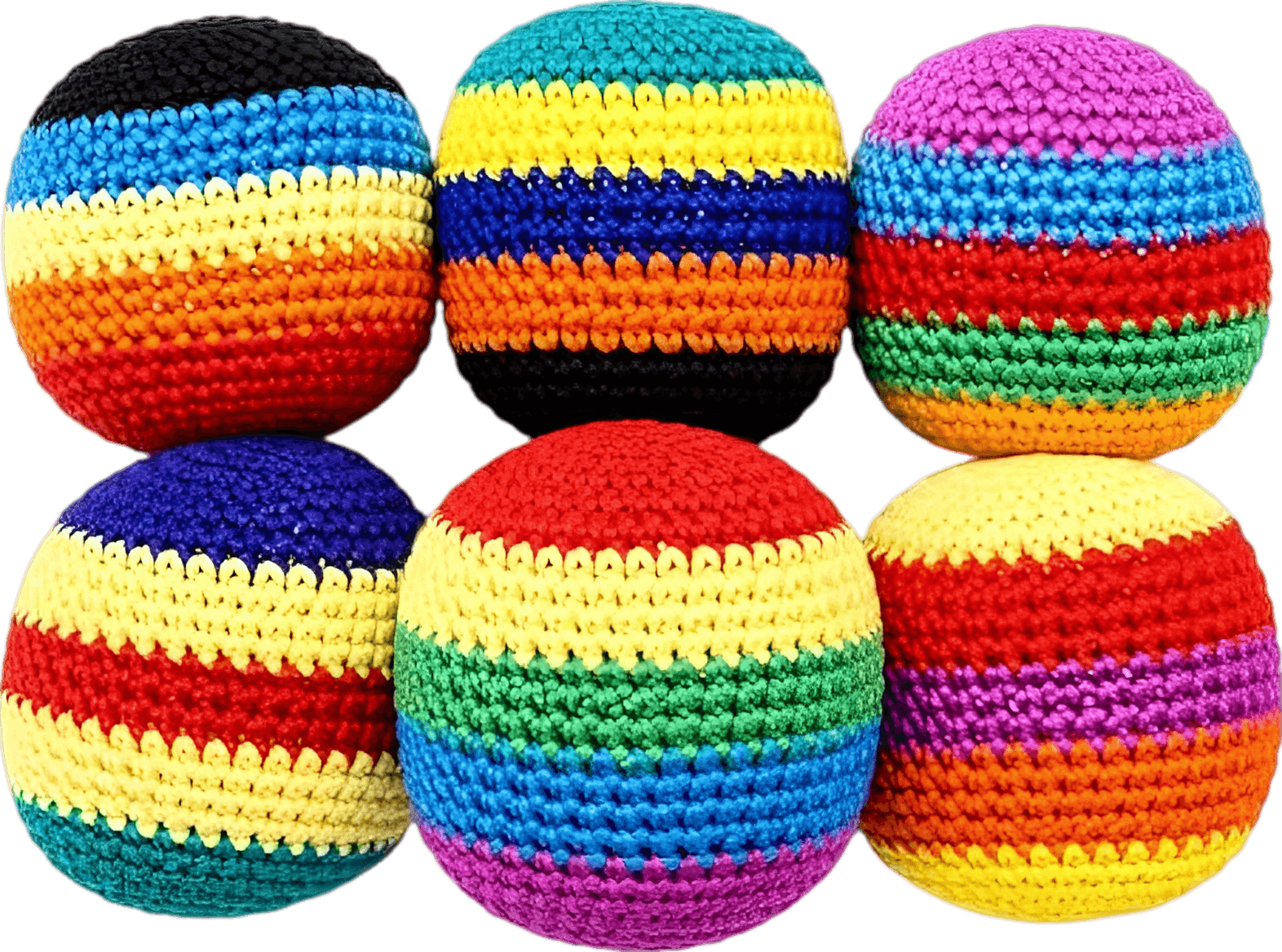 Premium Handcrafted Knitted Footbag Set
