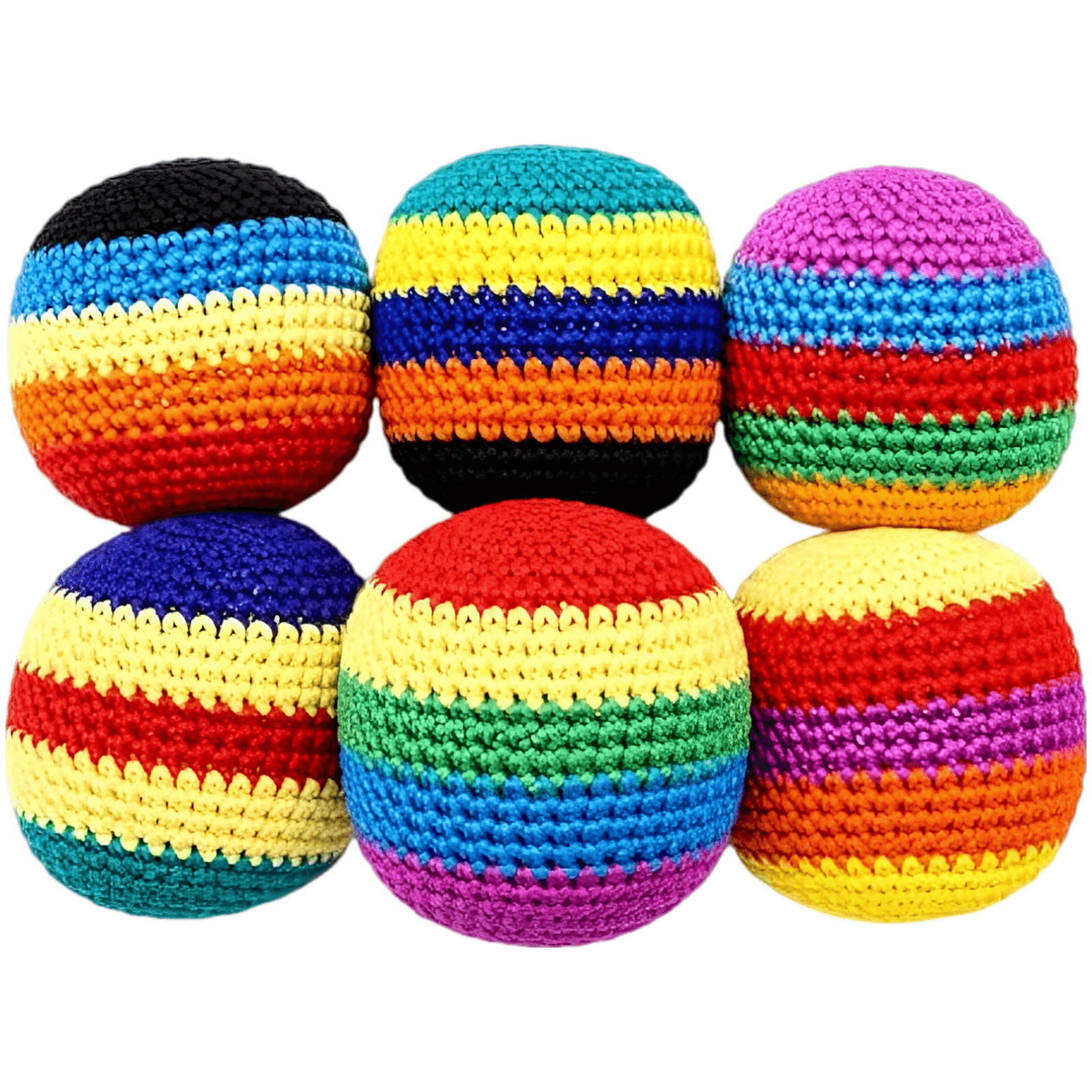 Premium Handcrafted Knitted Footbag Set