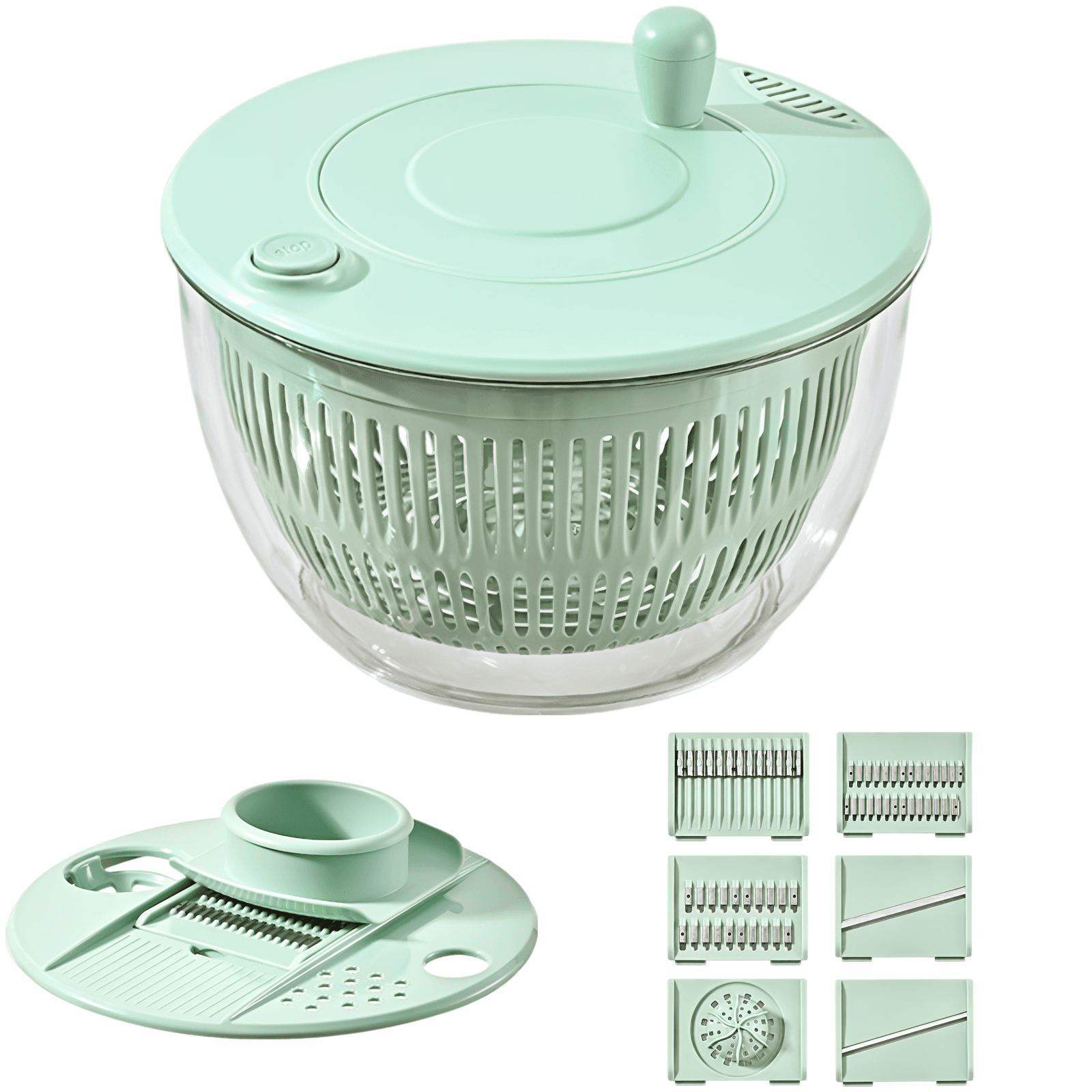 2-in-1 Salad Spinner & Vegetable Chopper Set