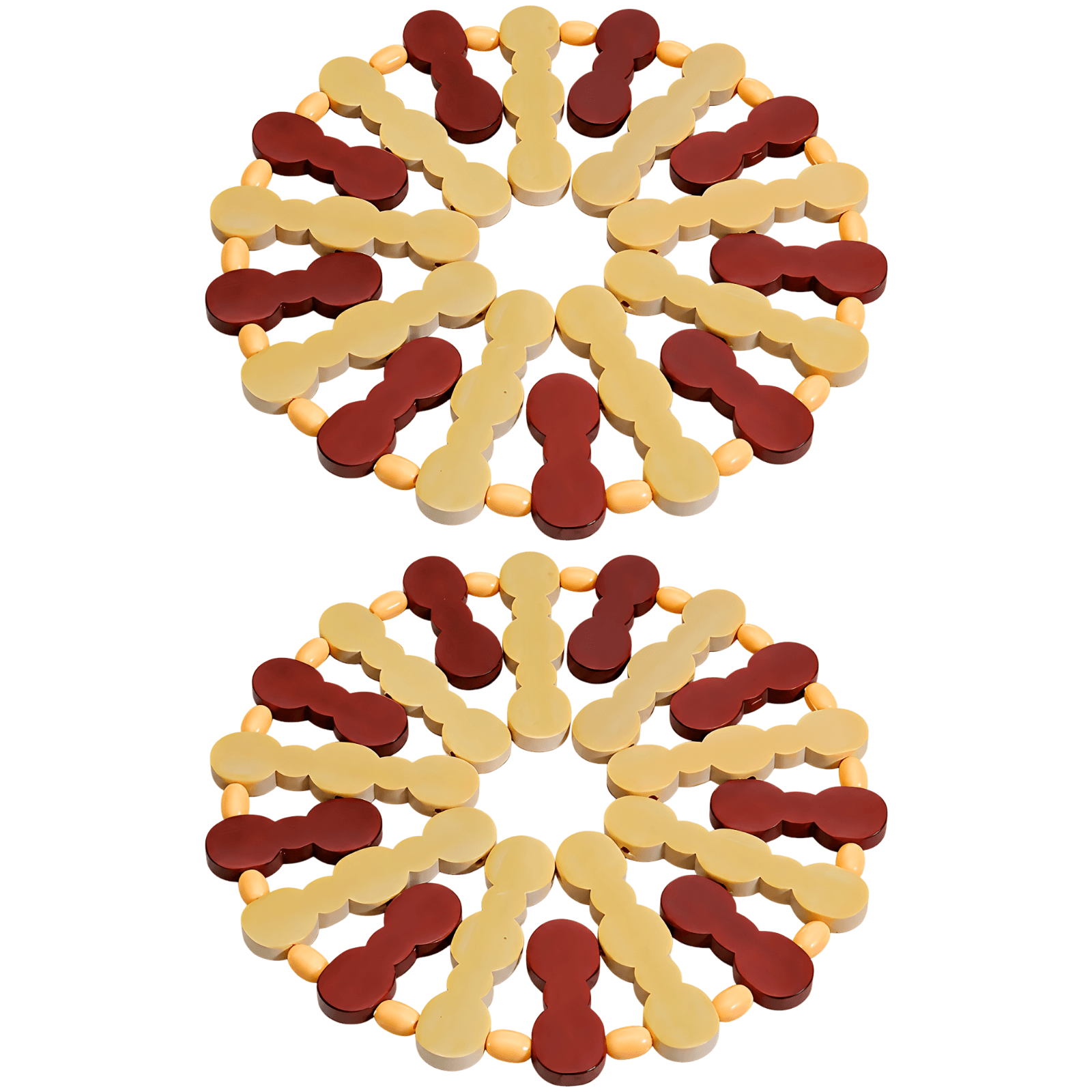 Foldable Bamboo Trivet Set