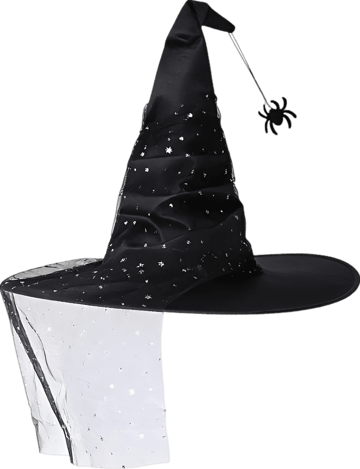 Gothic Ruched Witch Hat