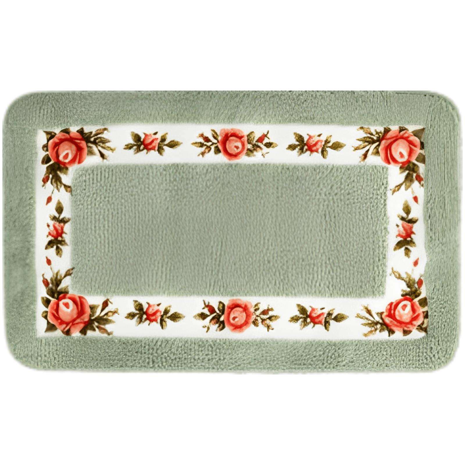 Floral Non-Slip Bath Mat