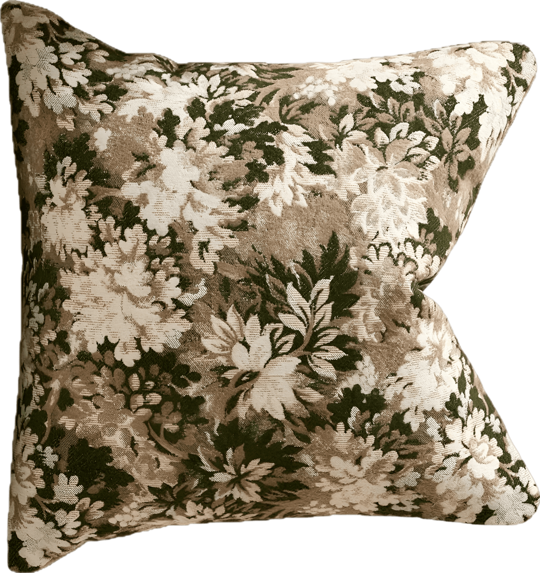 Vintage Floral Throw Pillow Cover