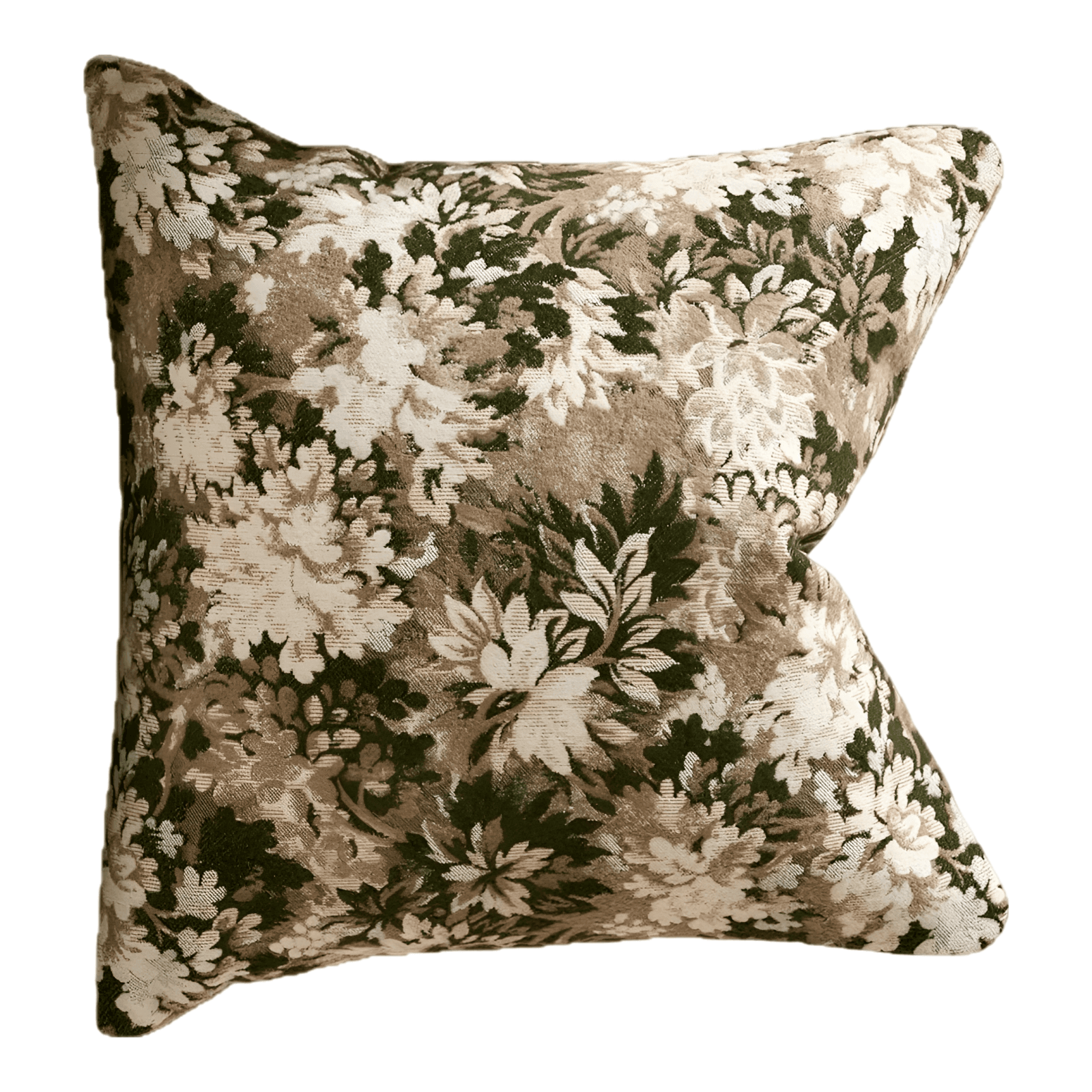 Vintage Floral Throw Pillow Cover