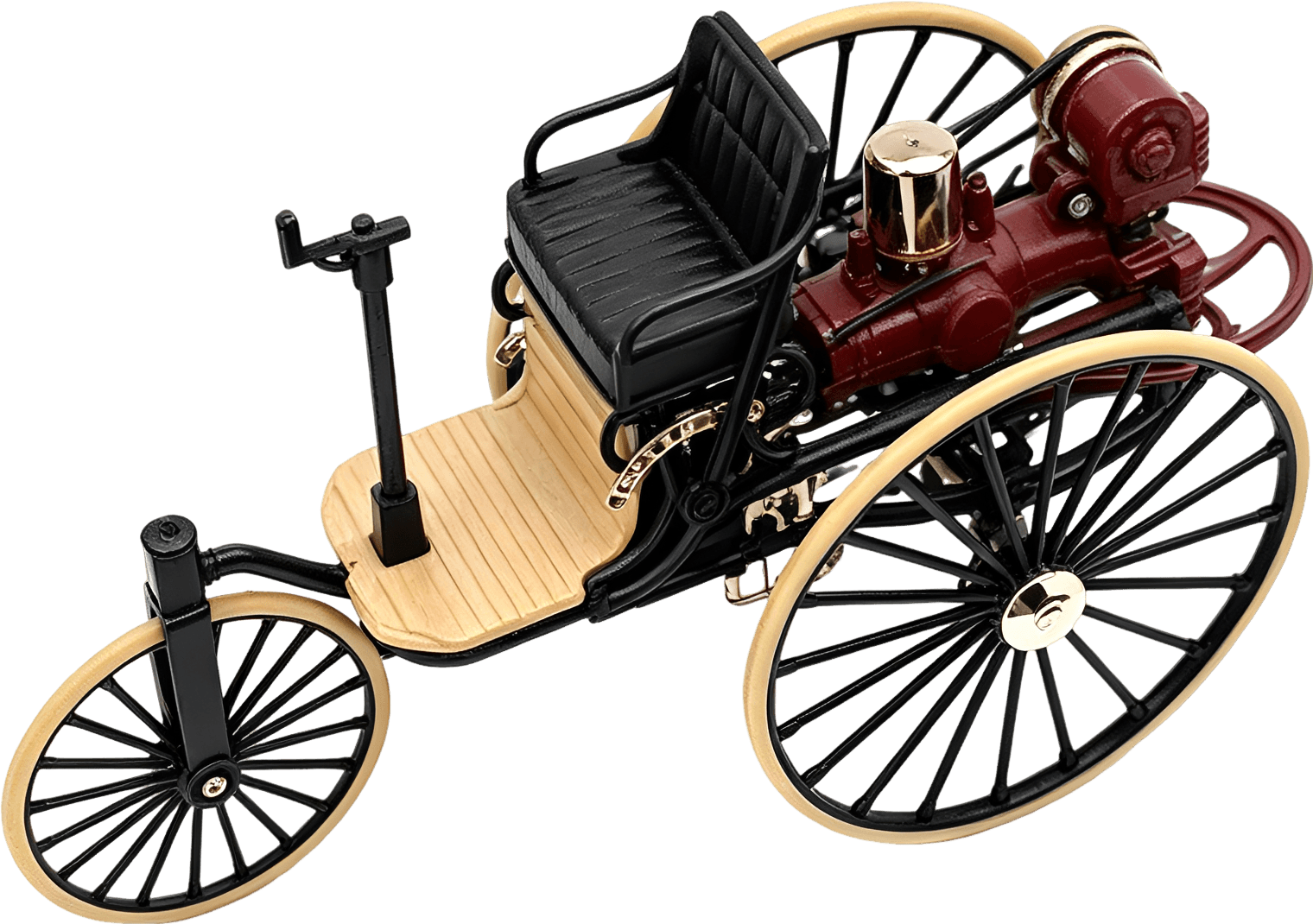 Vintage Three-Wheeler Die-Cast Replica