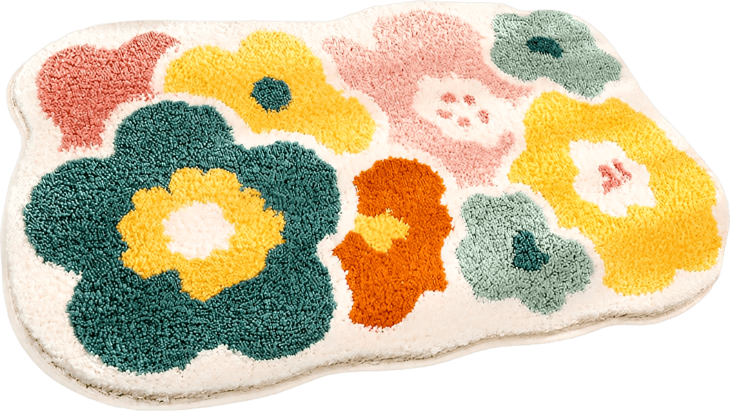 Floral Bathroom Rug