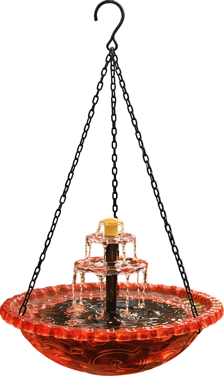 Solar Powered Hanging Bird Bath & Fountain