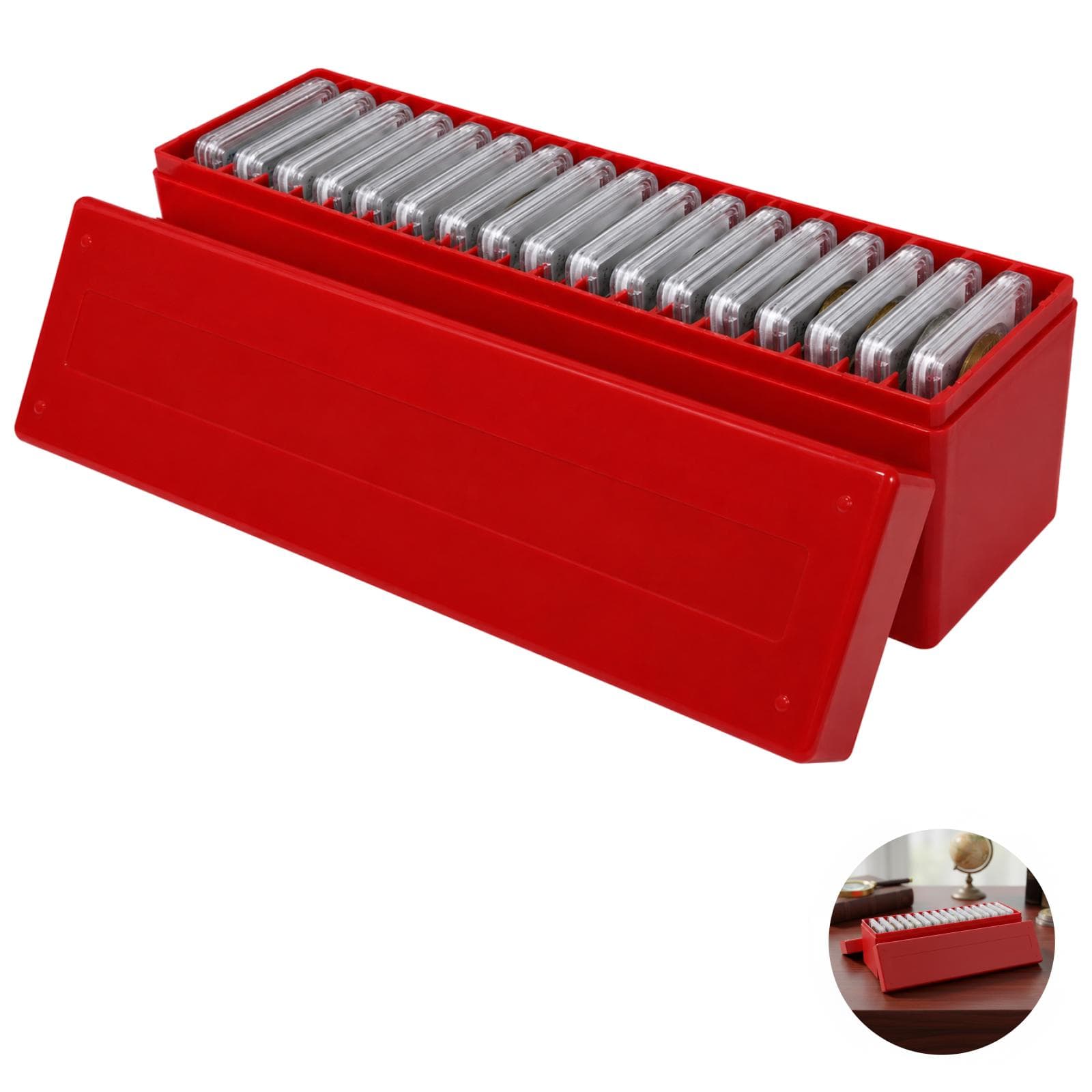 Archival Graded Coin Slab Storage Box (6-Pack)