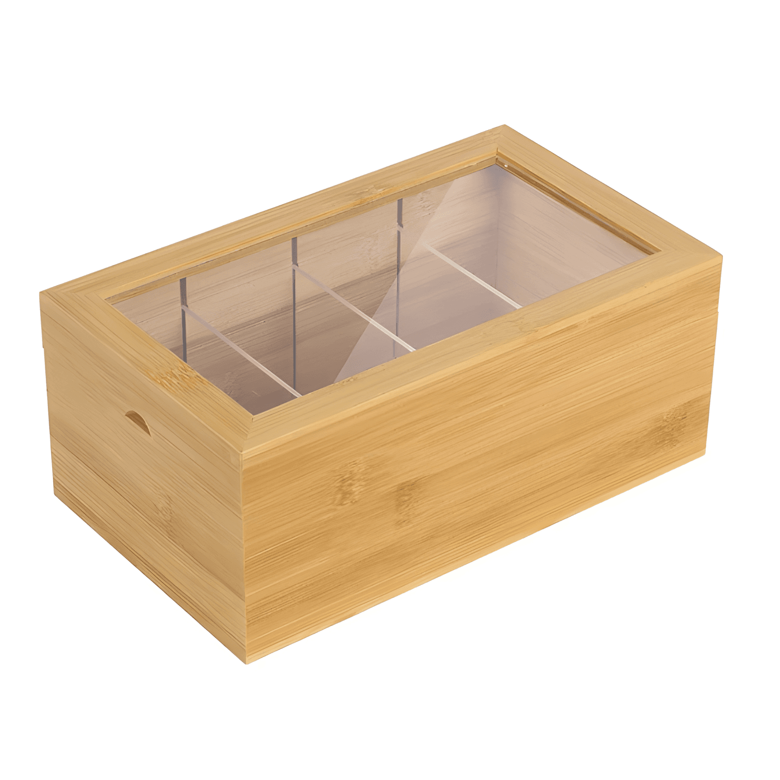 Premium Bamboo Index Card & Business Card Storage Box