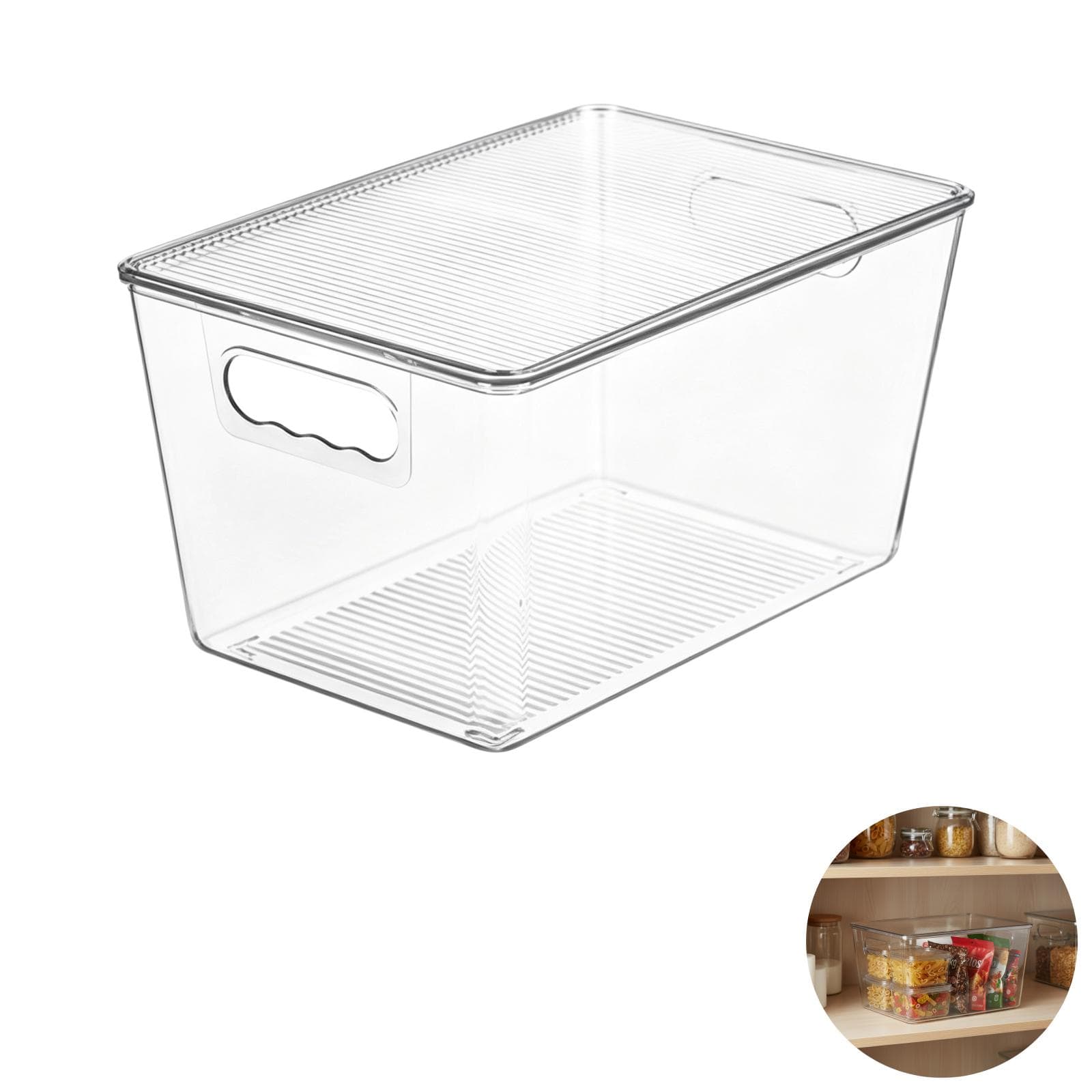 Transparent Stackable Storage Bin