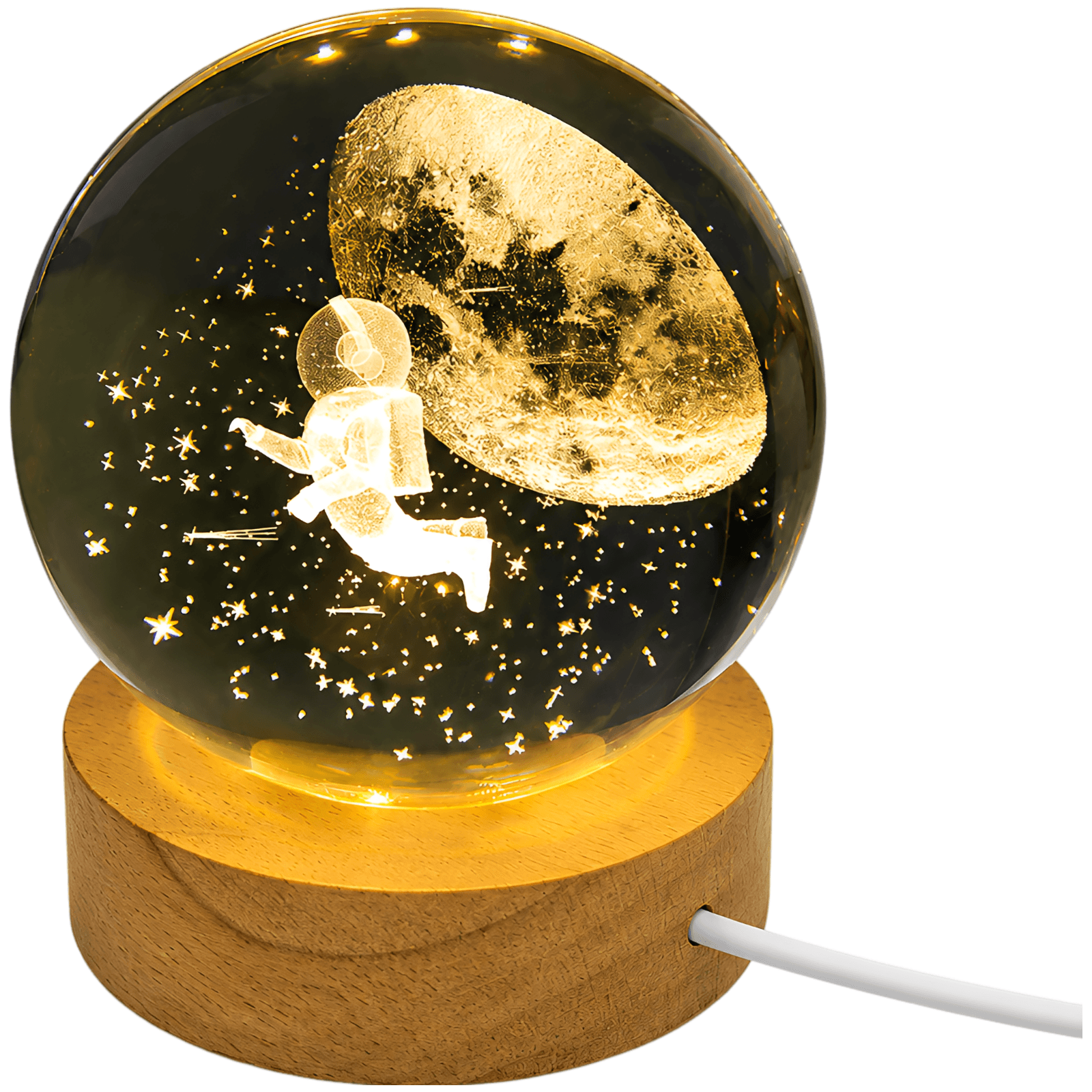 3D Astronaut Crystal Ball Night Light