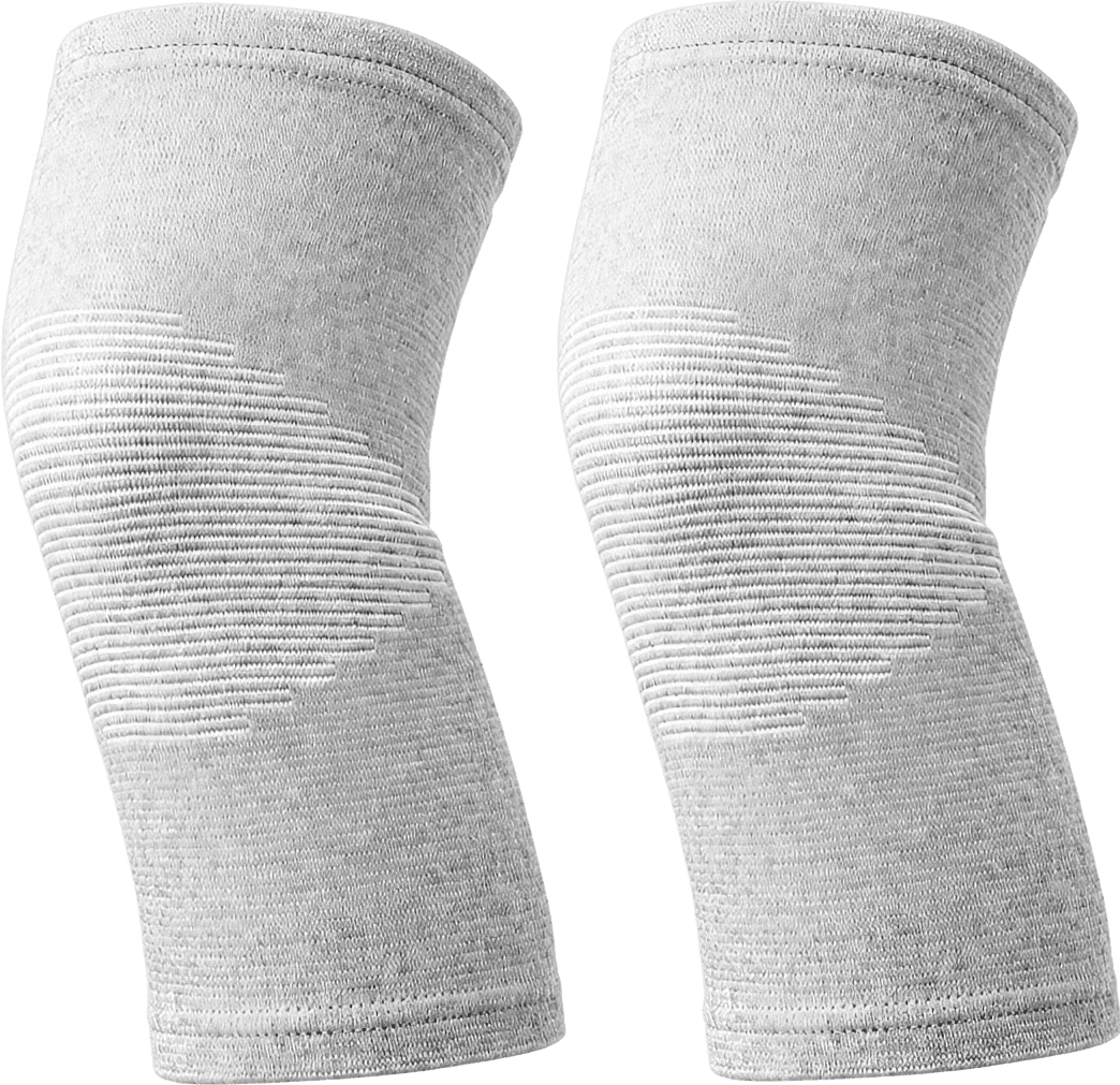 Wood Charcoal Knee Compression Sleeves