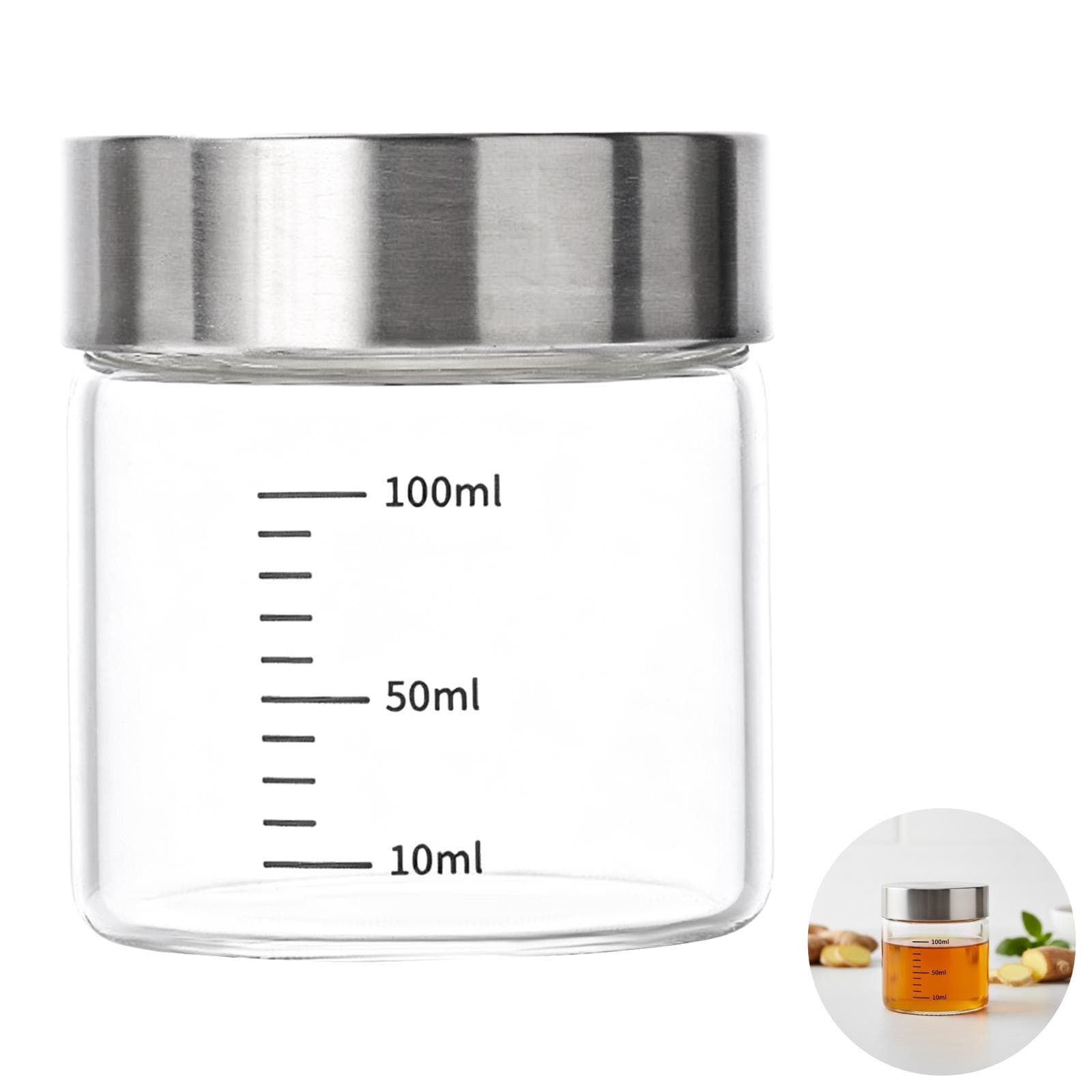 Glass Wellness Shot Bottles