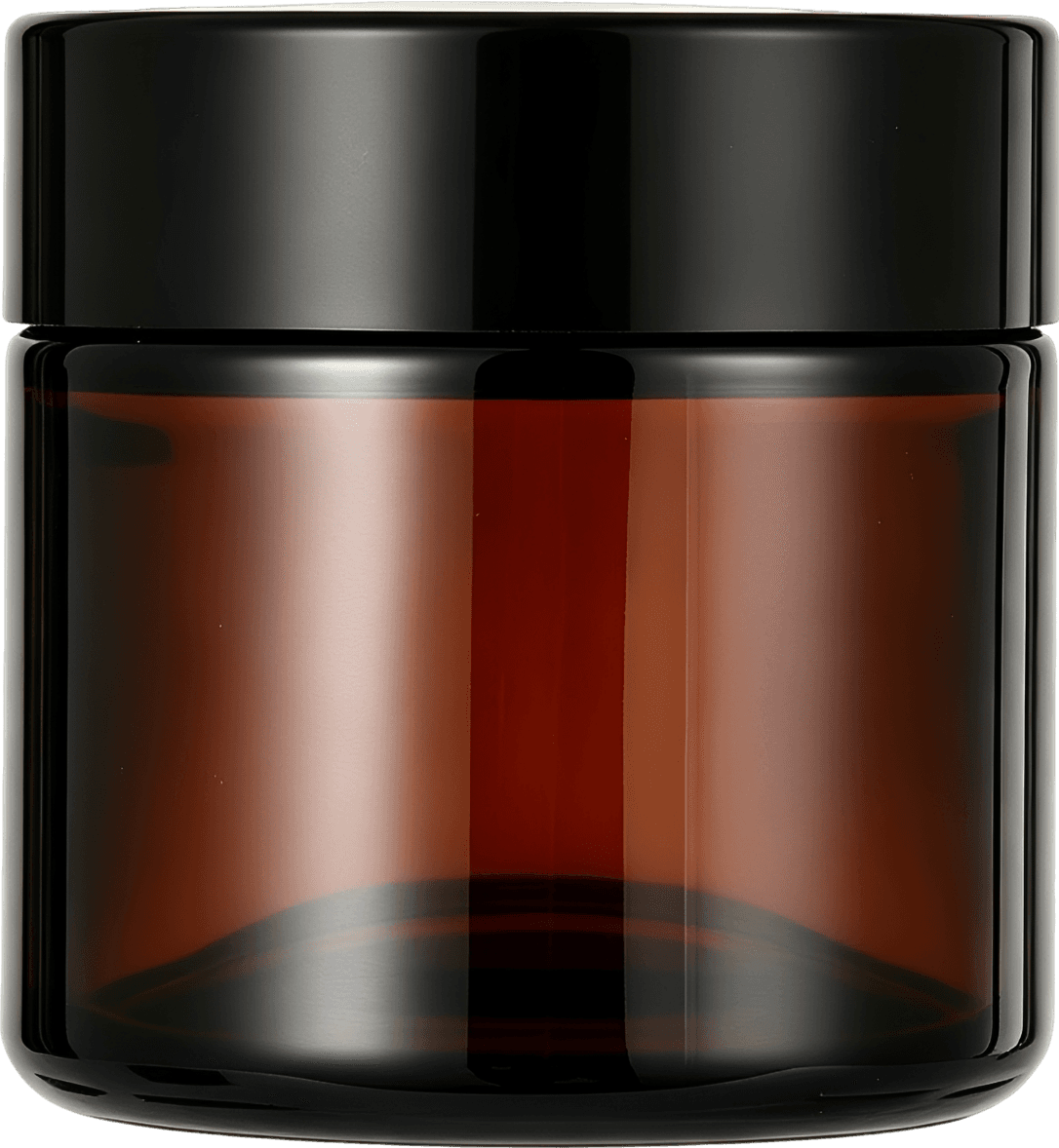 10-Piece Premium Amber Glass Cosmetic Jars