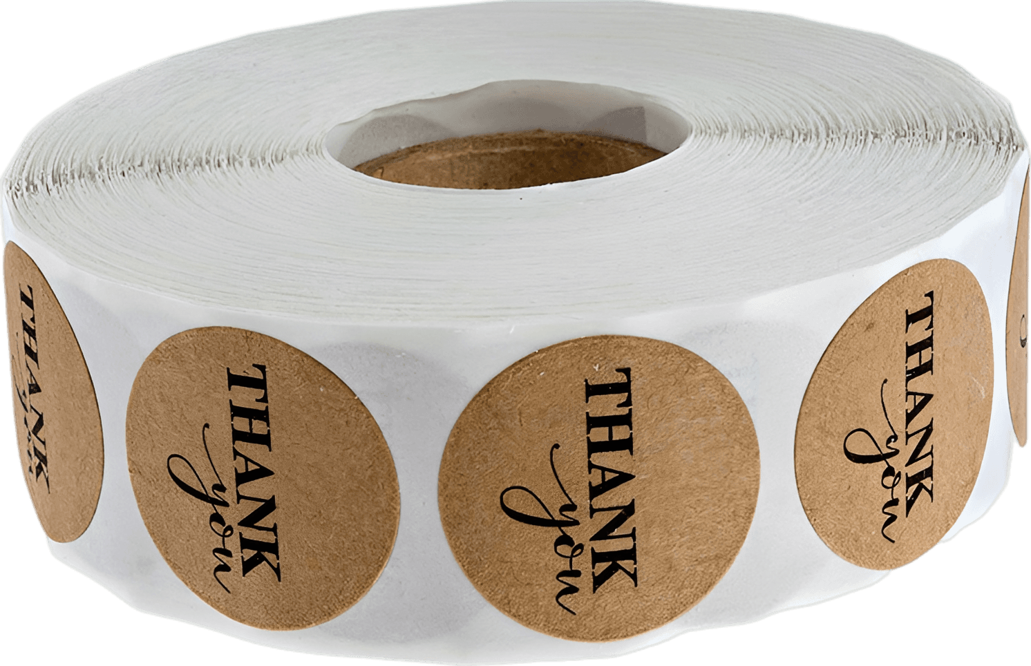 Rustic Kraft Thank You Stickers