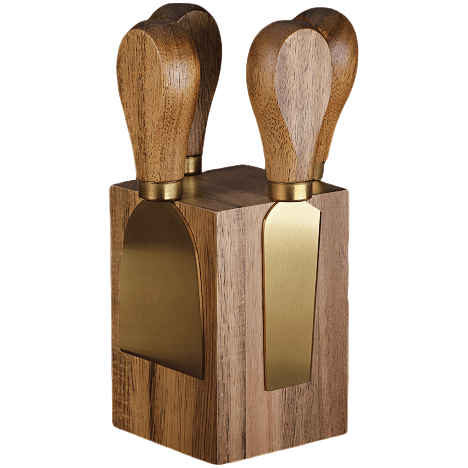 Golden-Bladed Cheese Knife Set