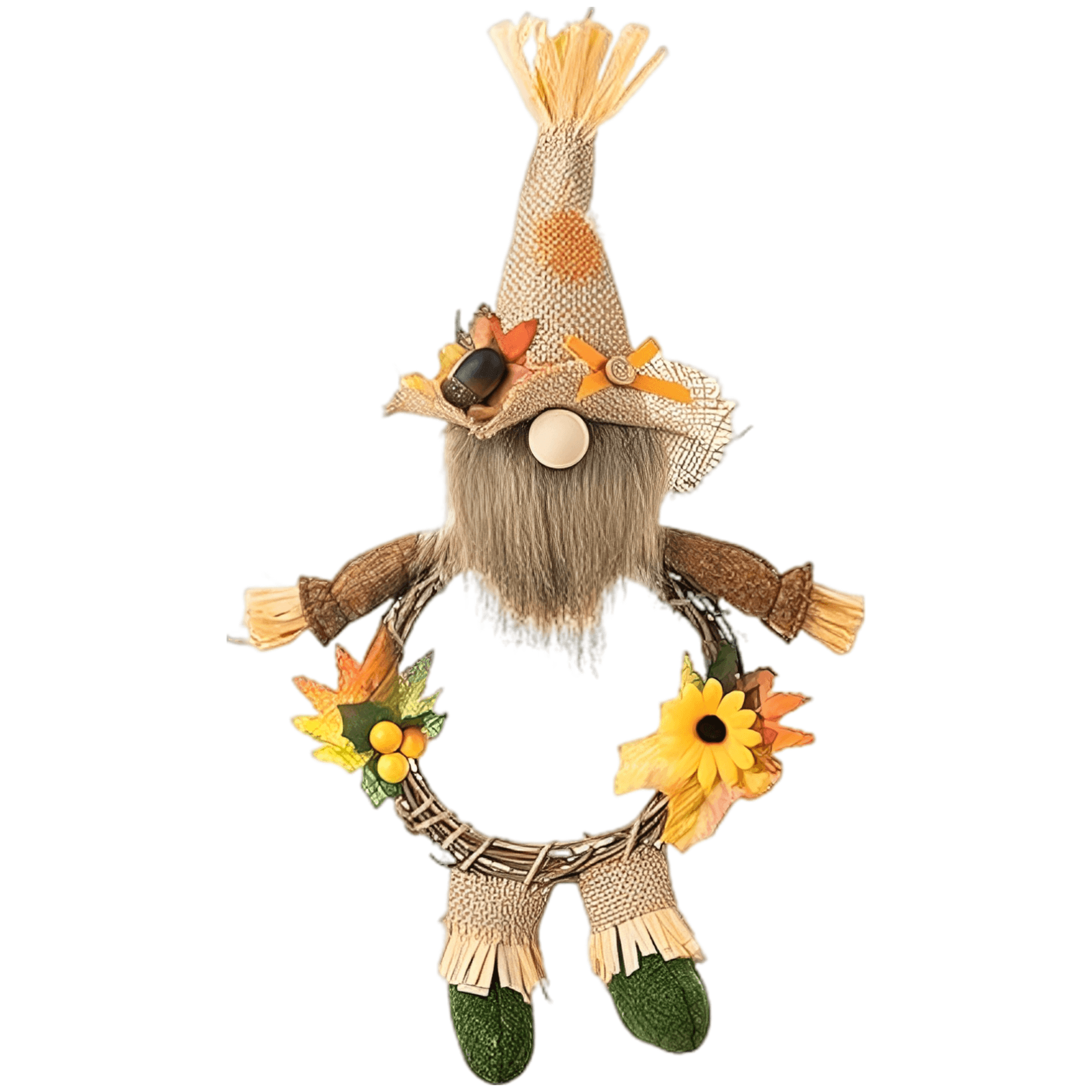 Harvest Gnome Fall Wreath
