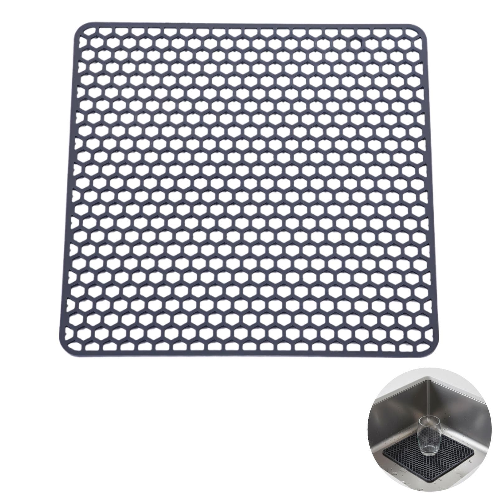 Silicone Honeycomb Kitchen Sink Mat