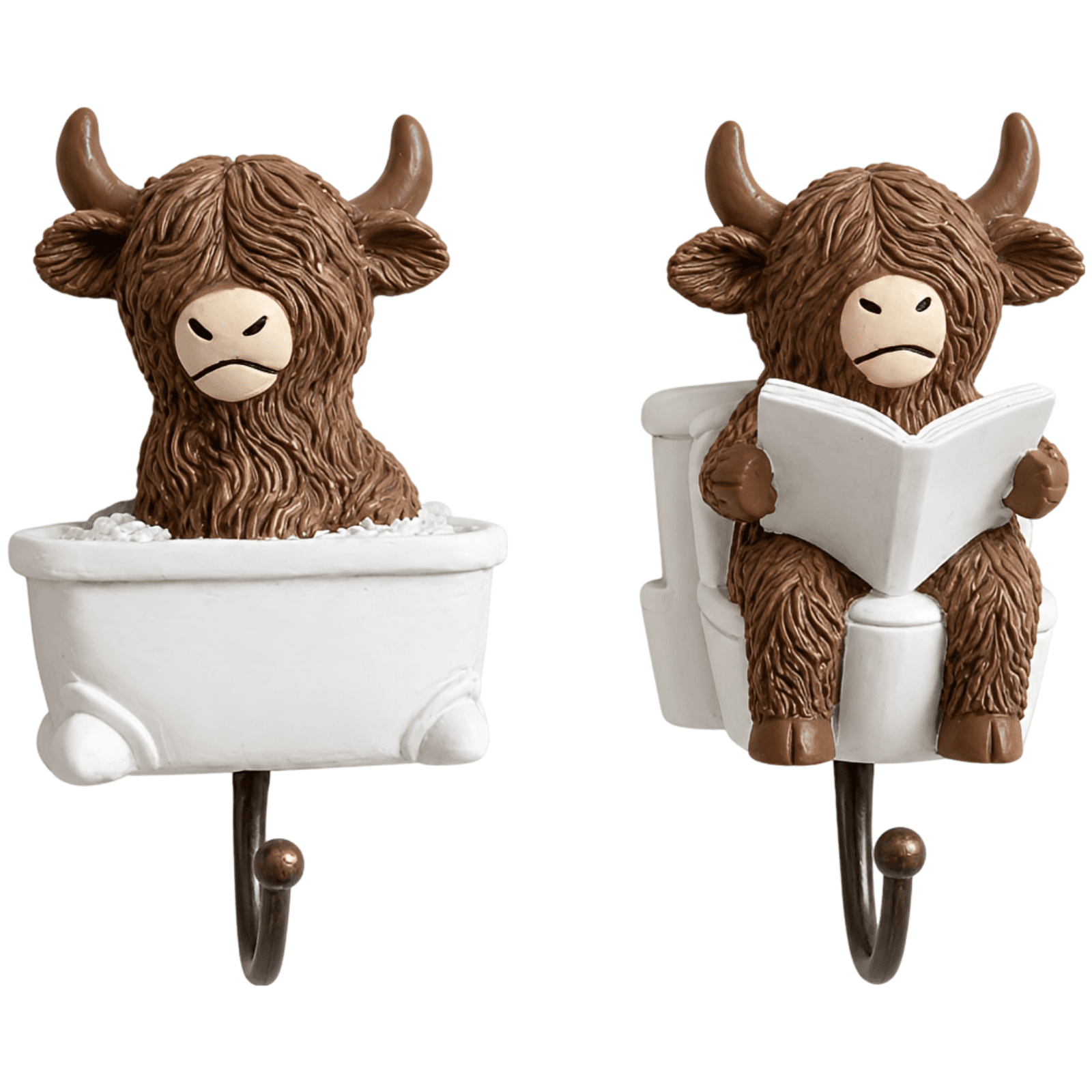 Creative Highland Cow Wall Hooks