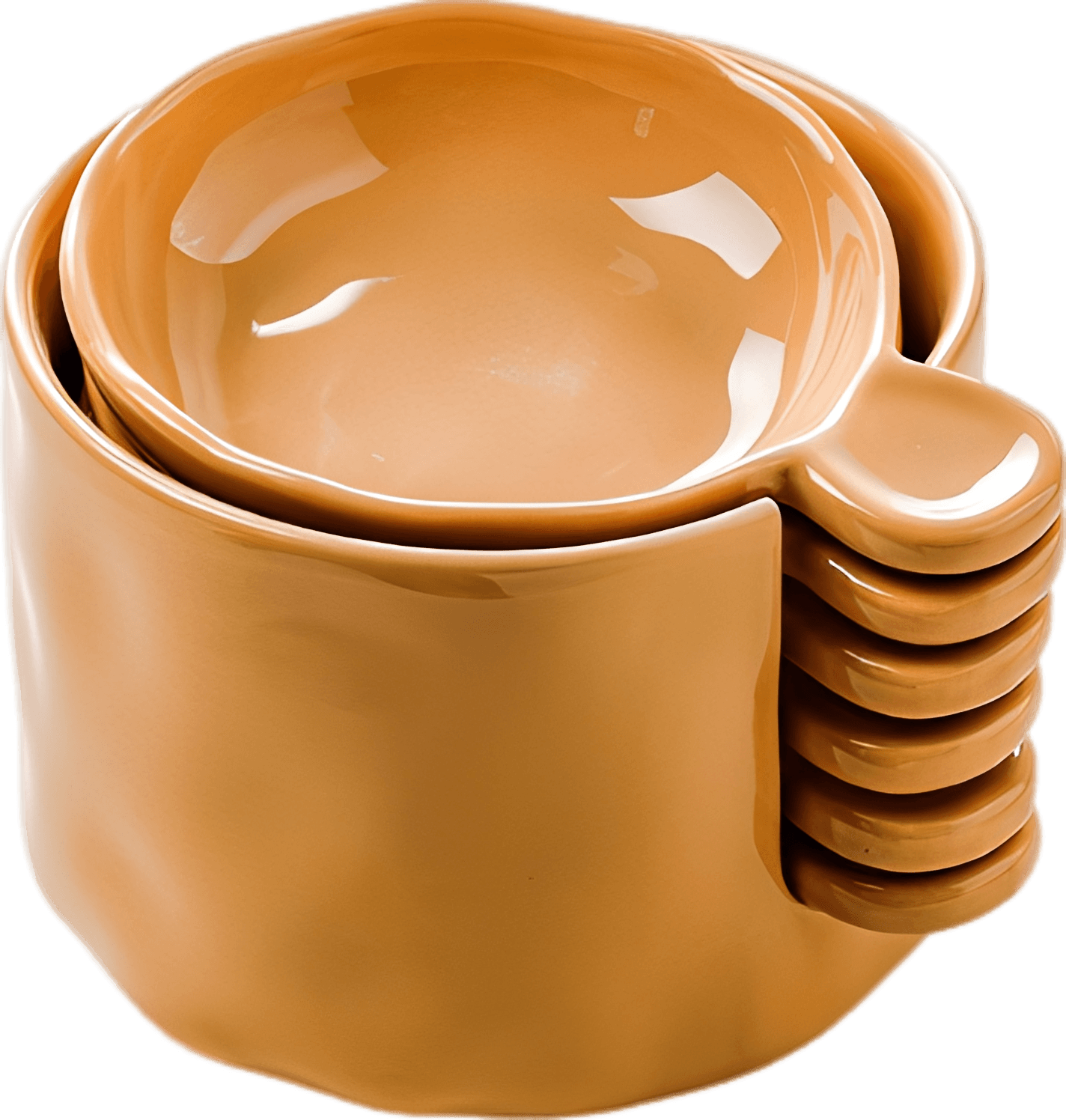 7 Pcs Ceramic Dip Bowl Set with Holder