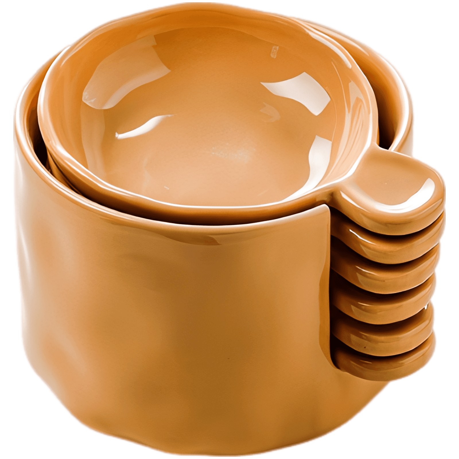 7 Pcs Ceramic Dip Bowl Set with Holder