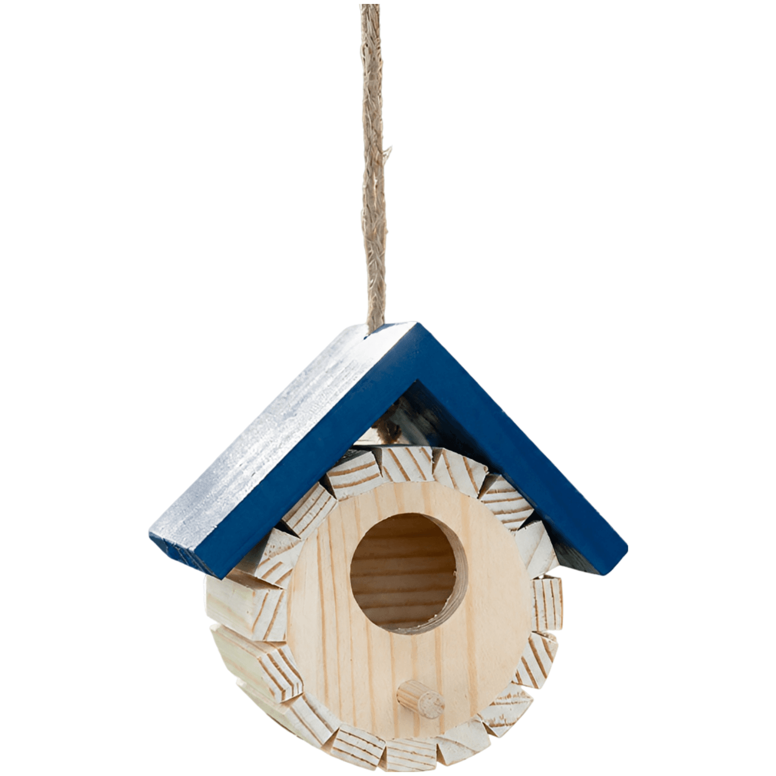 Wooden Semicircle Hanging Bird House