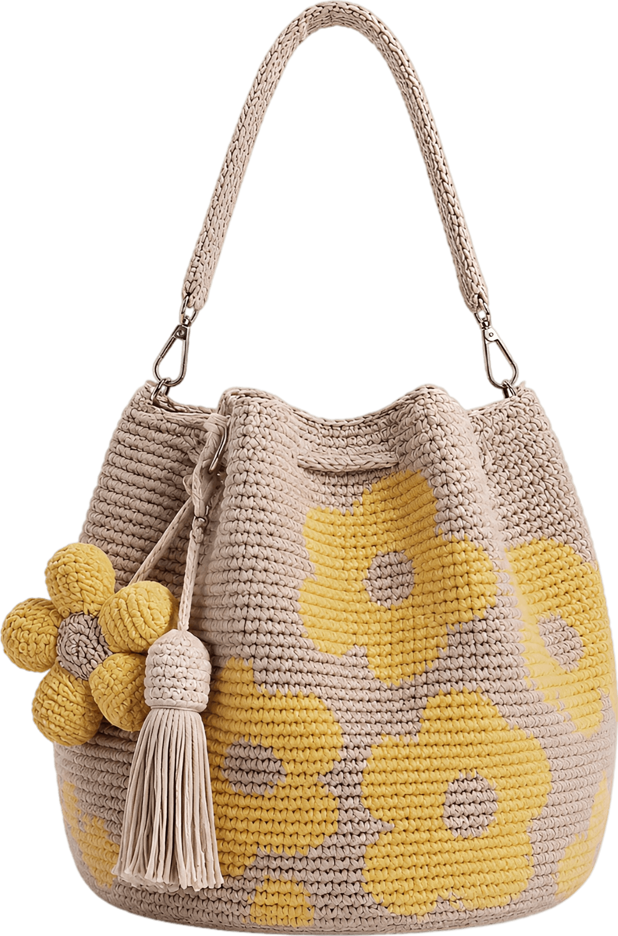 Artisanal Crochet Flower Tote