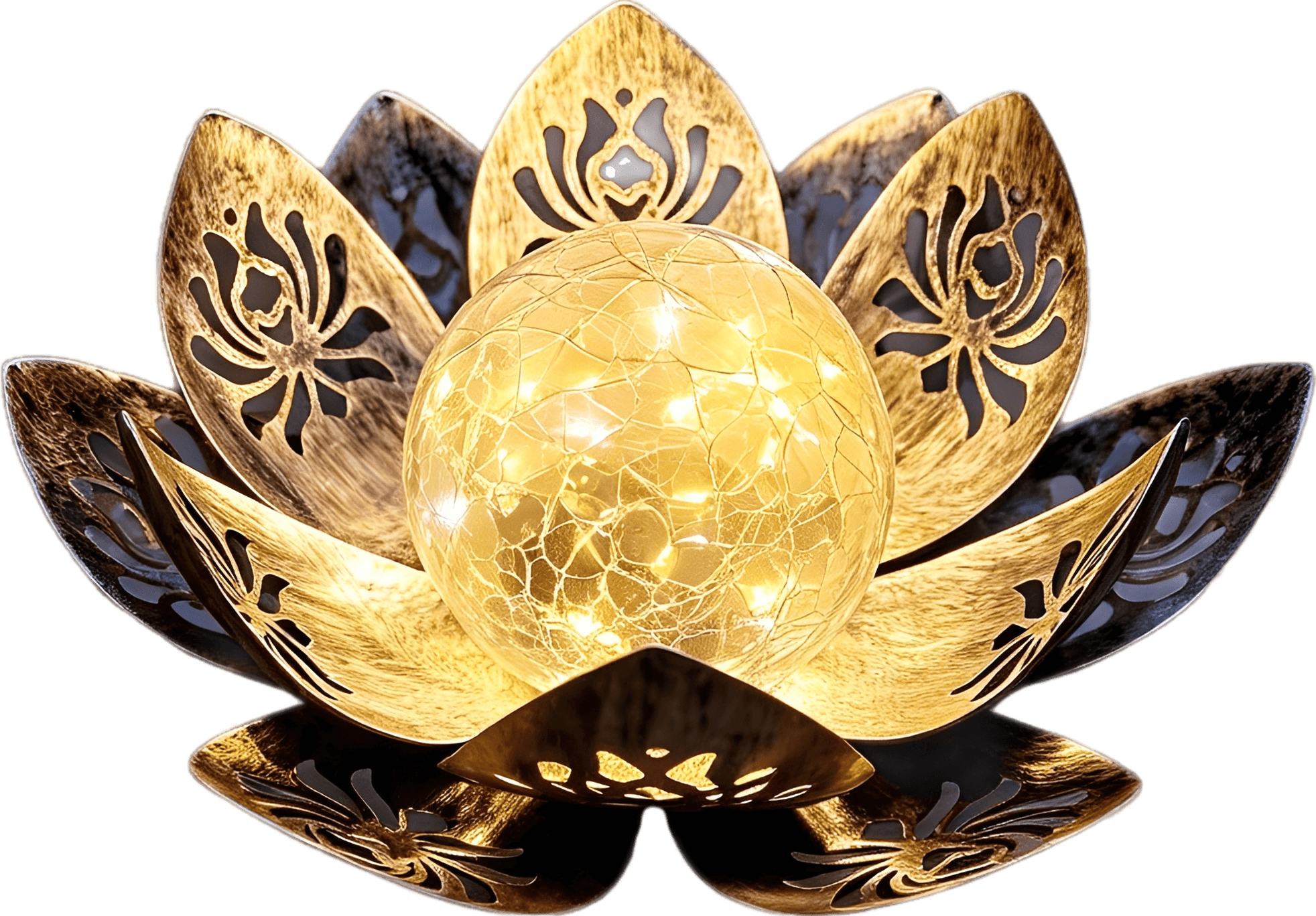 Solar Lotus Garden Light