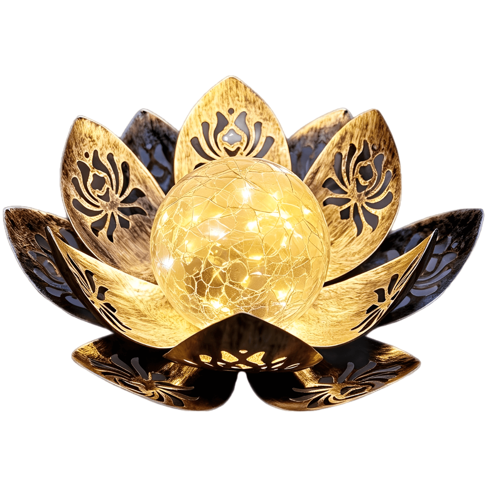 Solar Lotus Garden Light